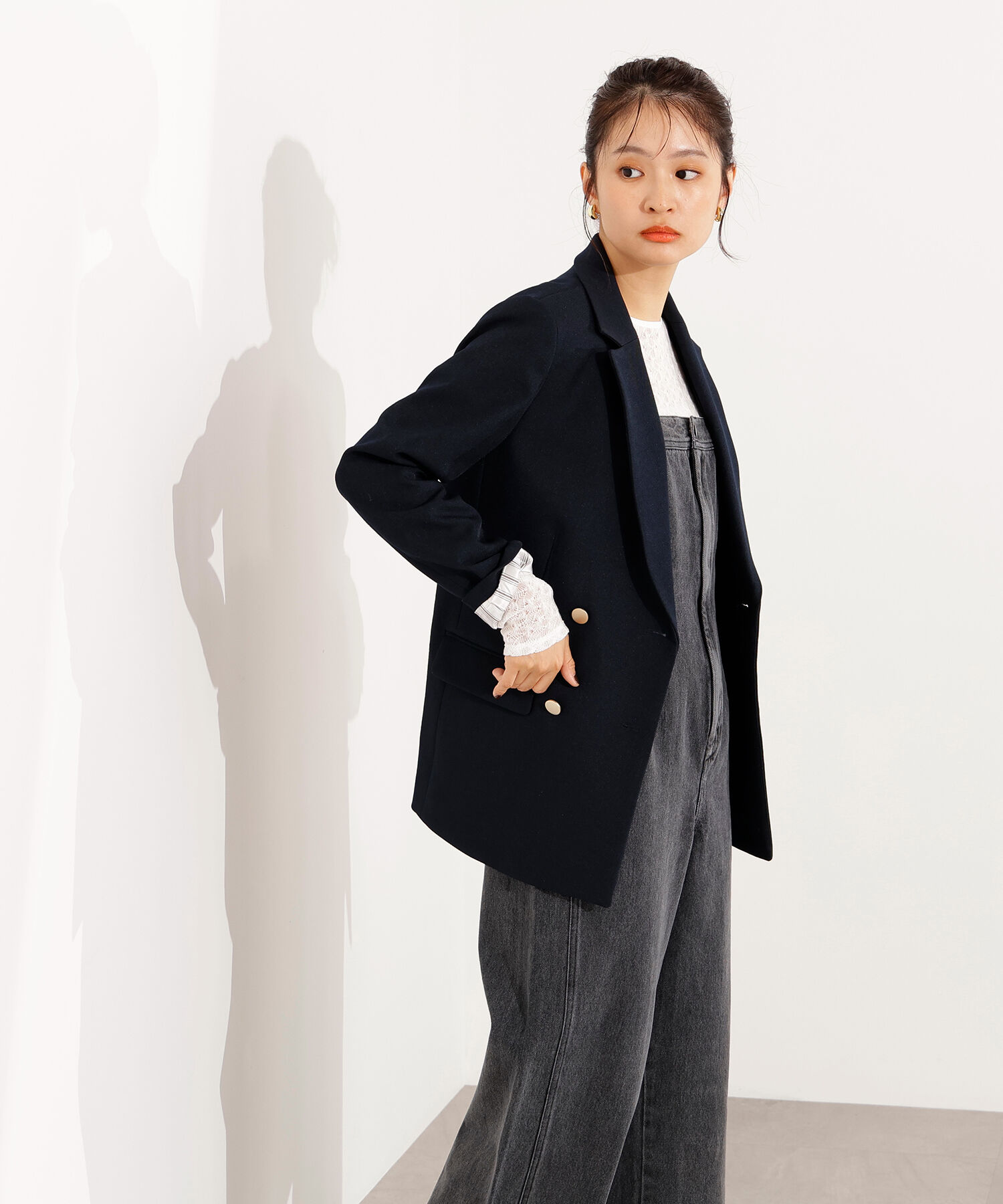  「クルーネックレースカットソー」|Tシャツ・カットソー|