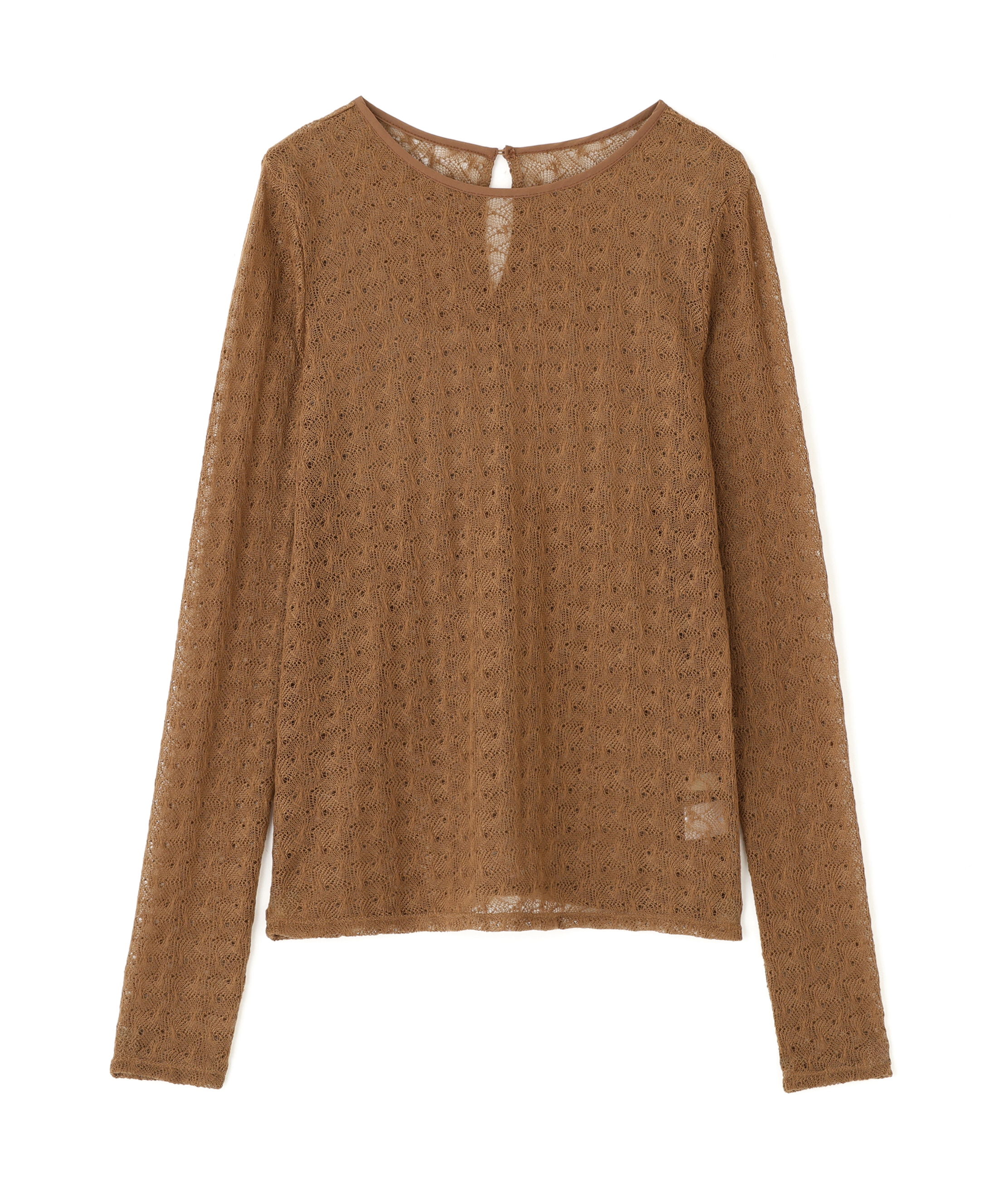  「クルーネックレースカットソー」|Tシャツ・カットソー|