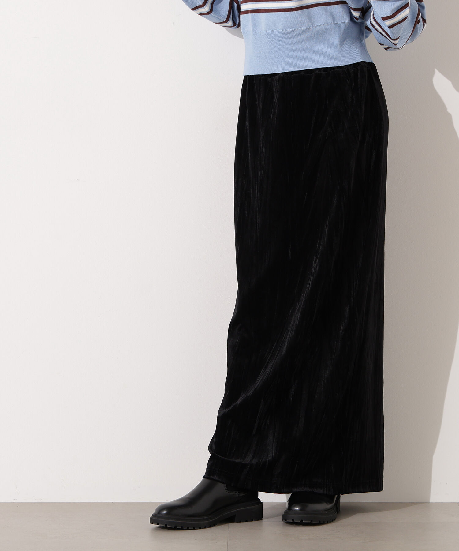  「ベロアナローマキシスカート」|スカート|