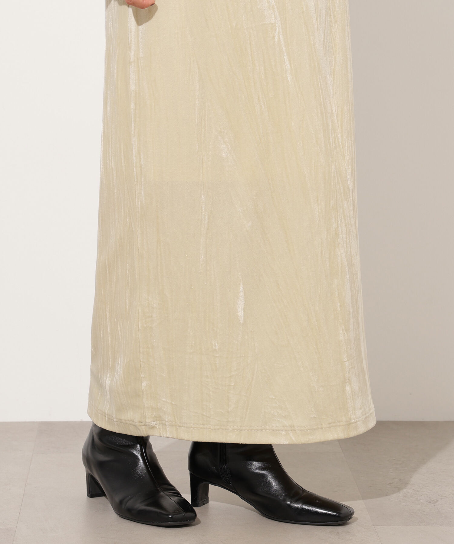  「ベロアナローマキシスカート」|スカート|