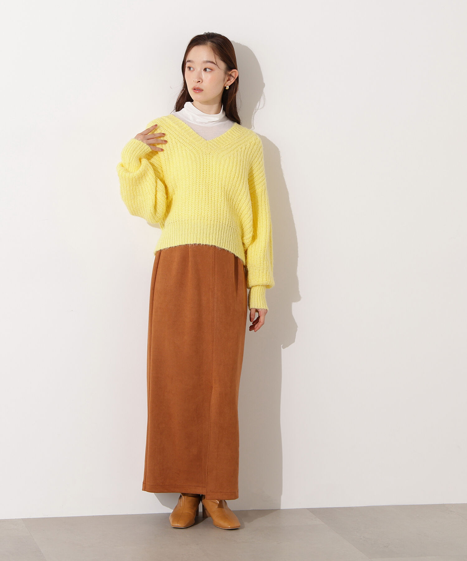  「Vネックオーバーニット」|ニット・セーター|