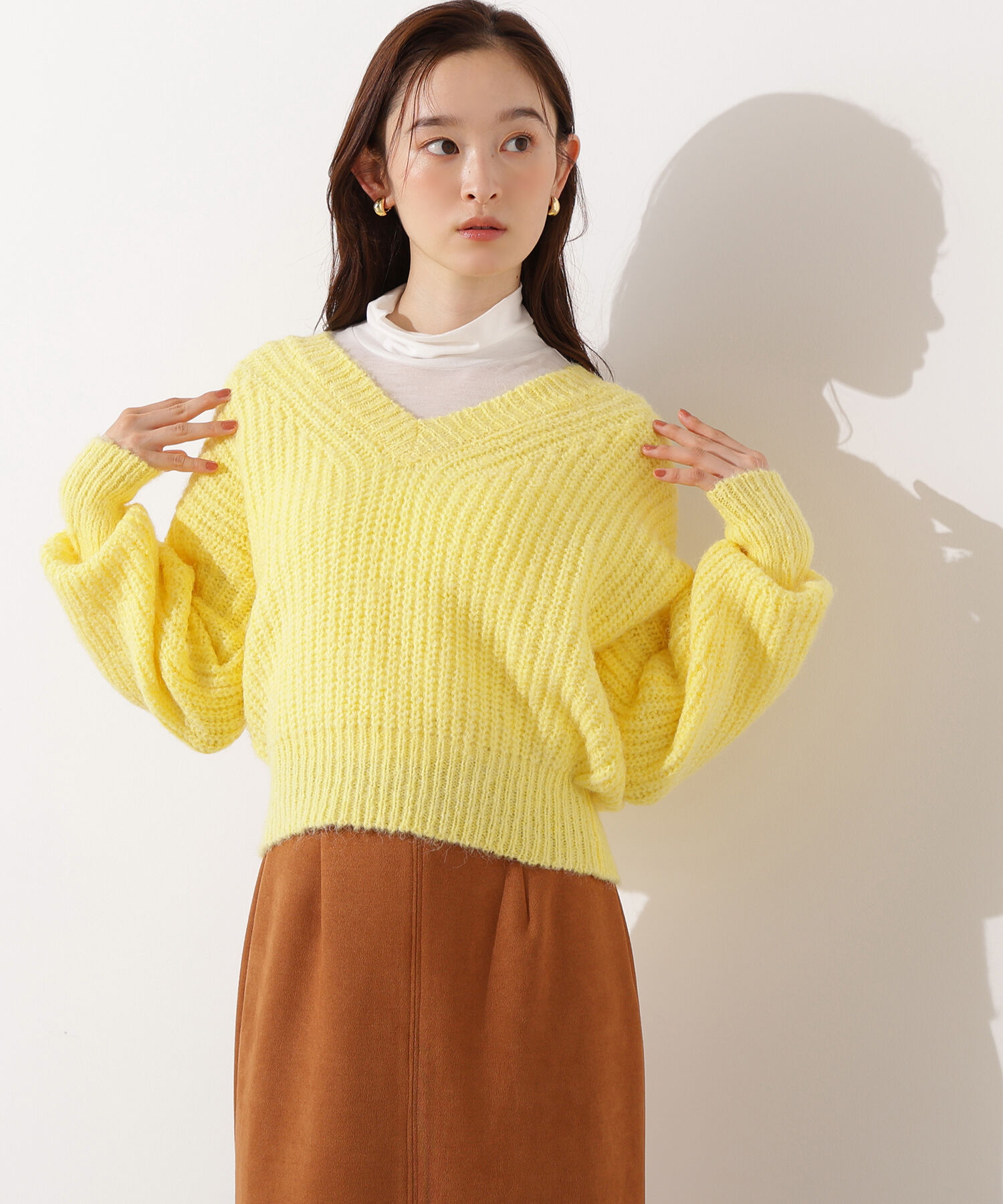  「Vネックオーバーニット」|ニット・セーター|