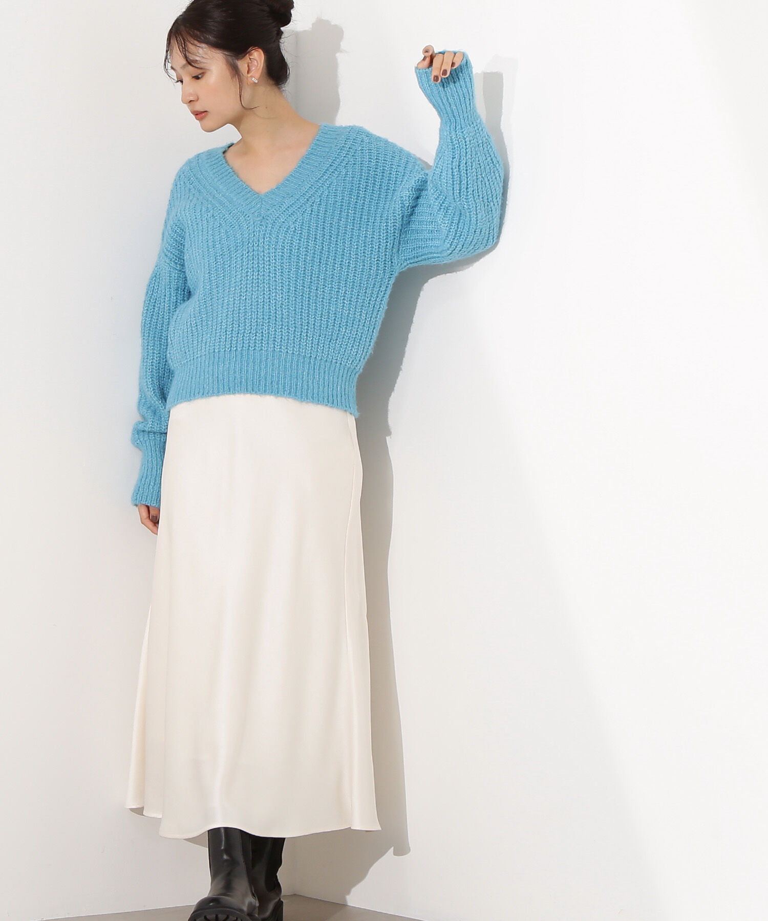  「Vネックオーバーニット」|ニット・セーター|