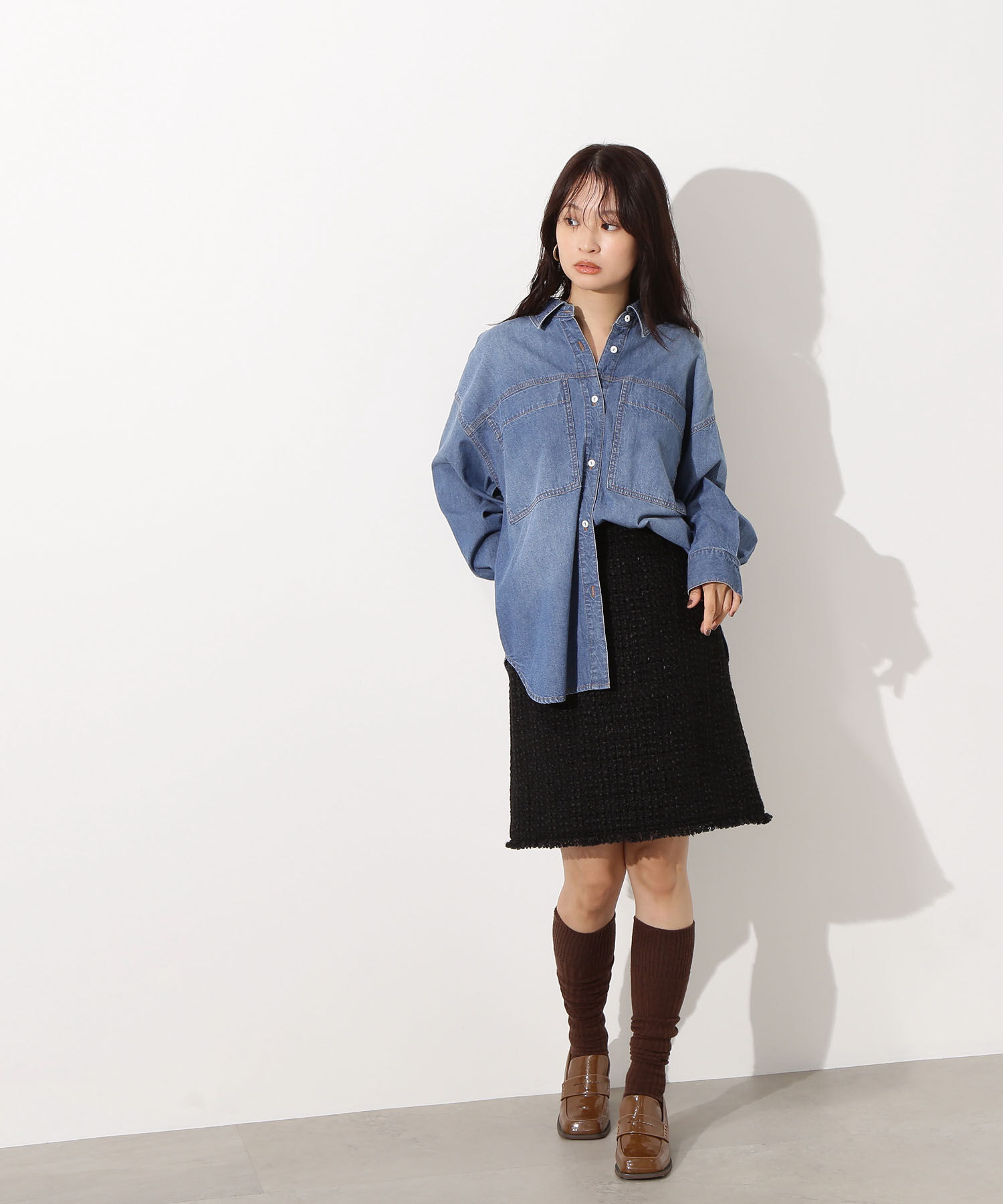  「ツイード SETUP スカート」|スカート|