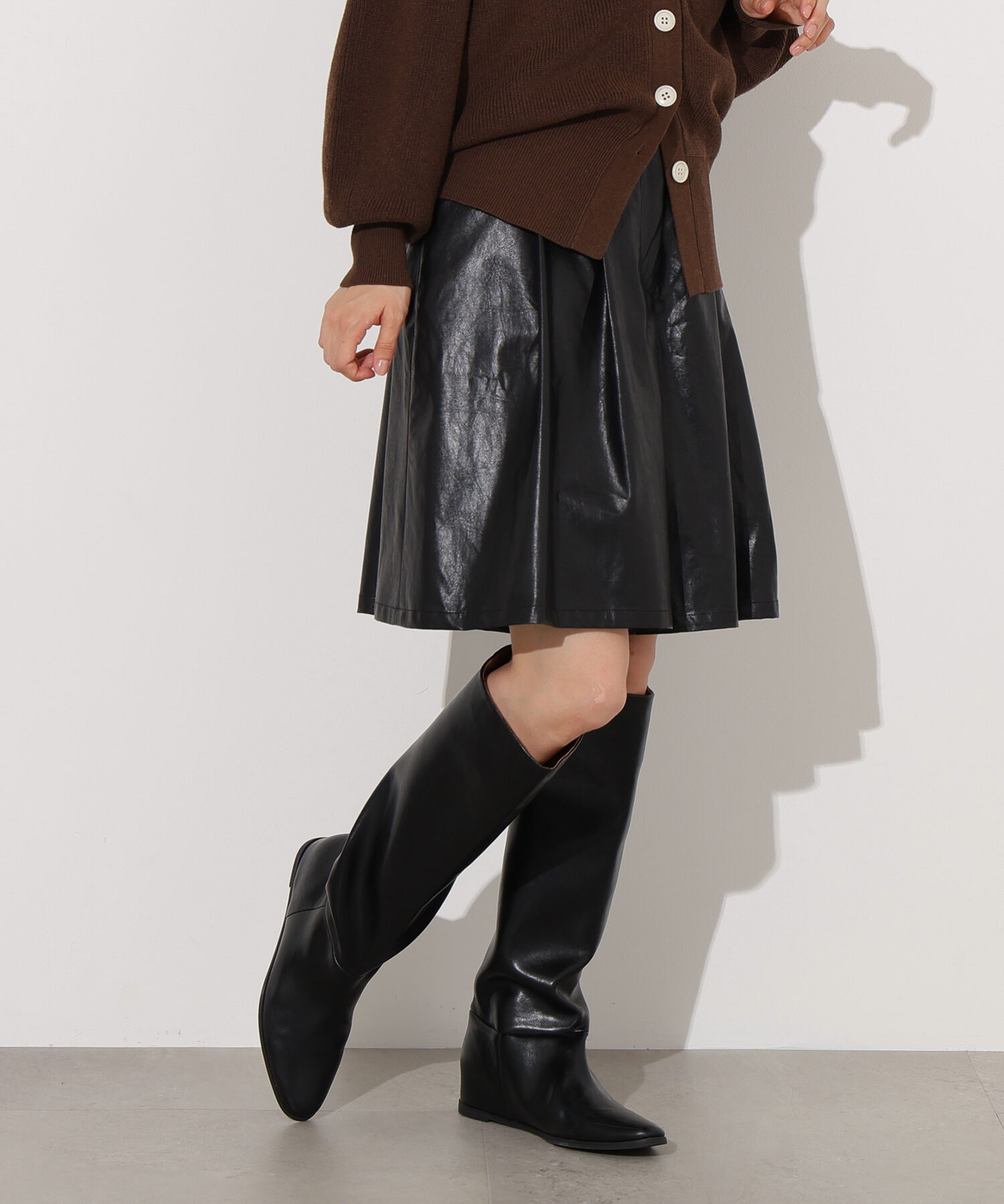  「フェイクレザーハーフパンツ」|その他|