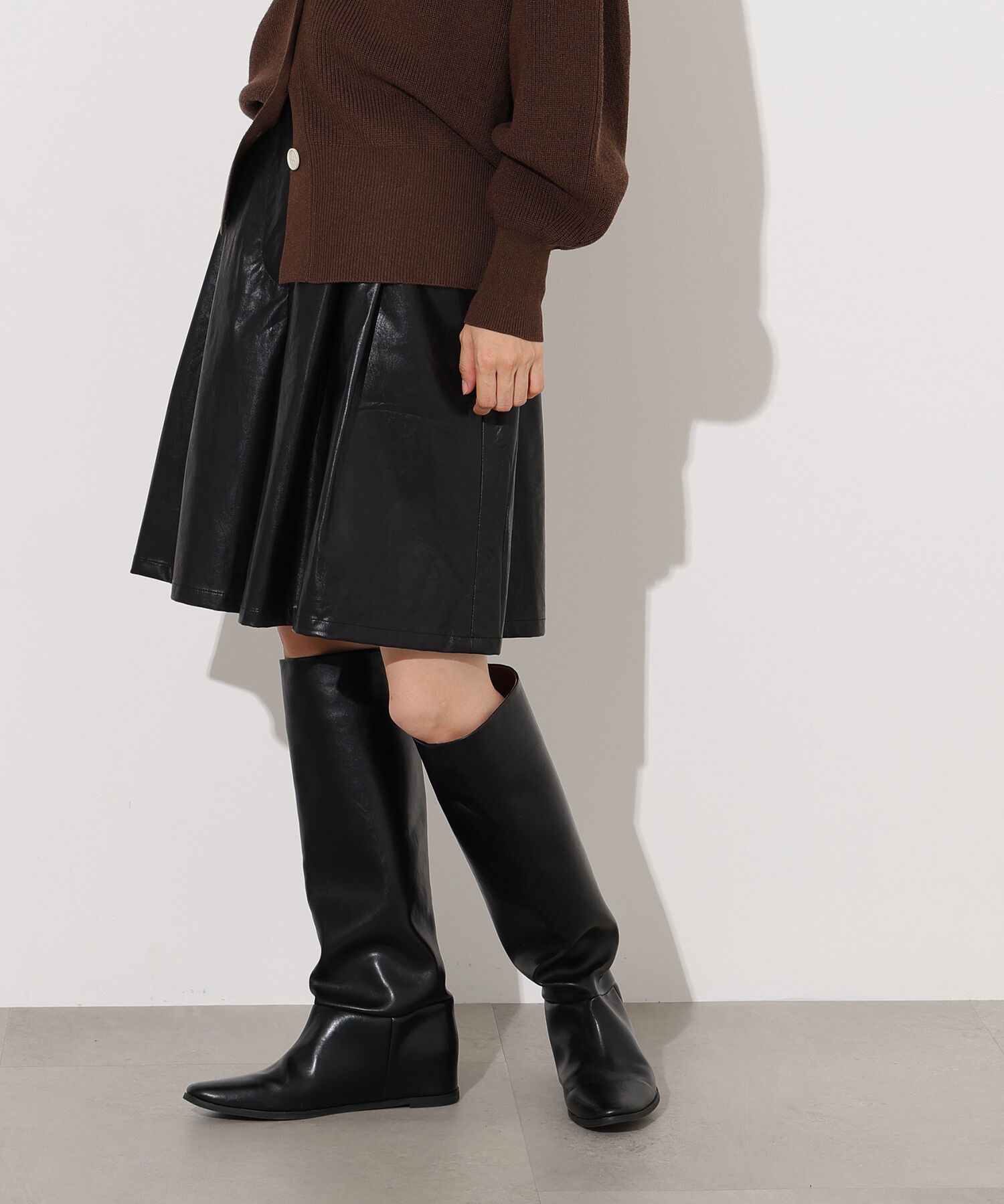  「フェイクレザーハーフパンツ」|その他|