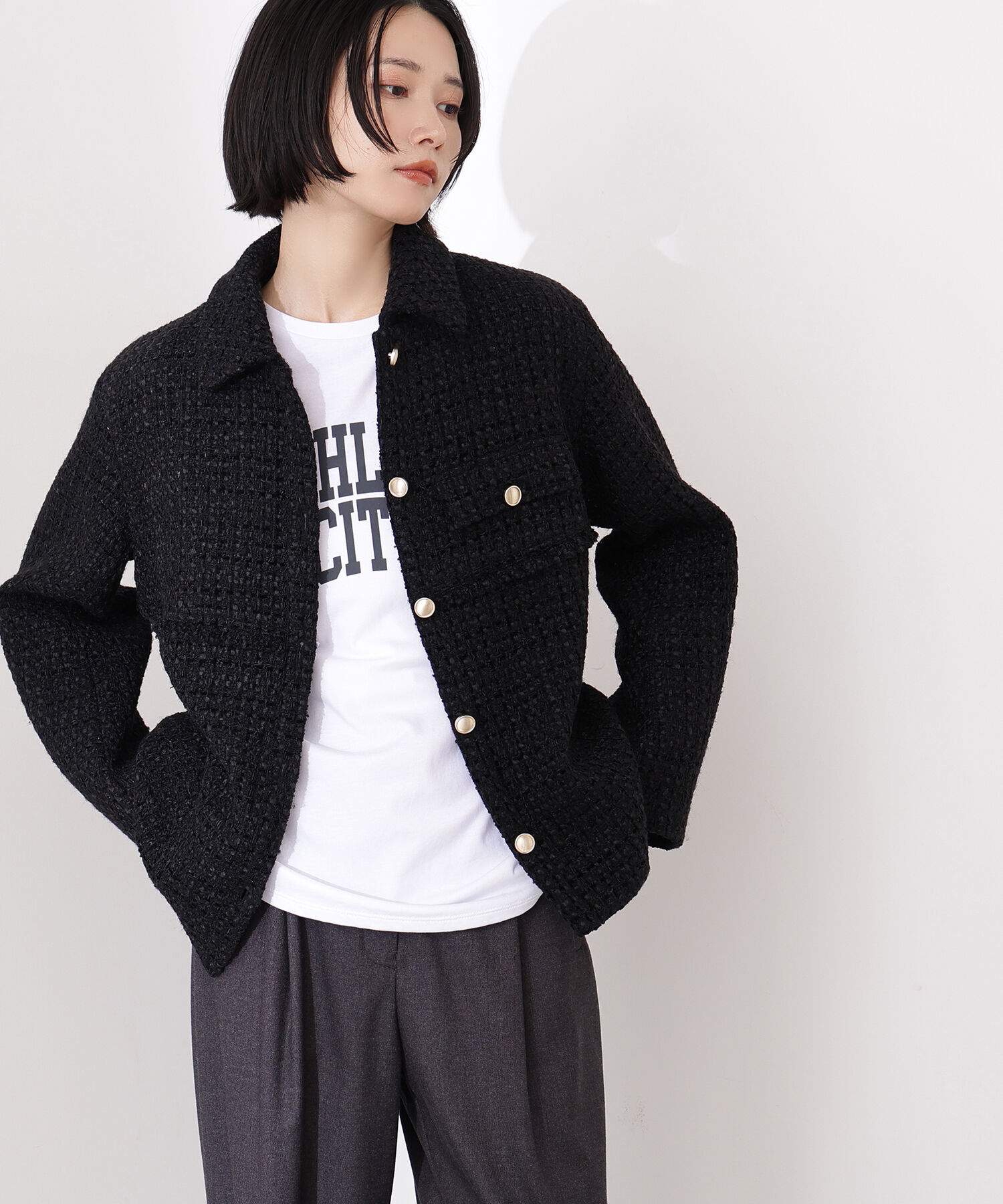  「ツイード SETUP ブルゾン」|その他|