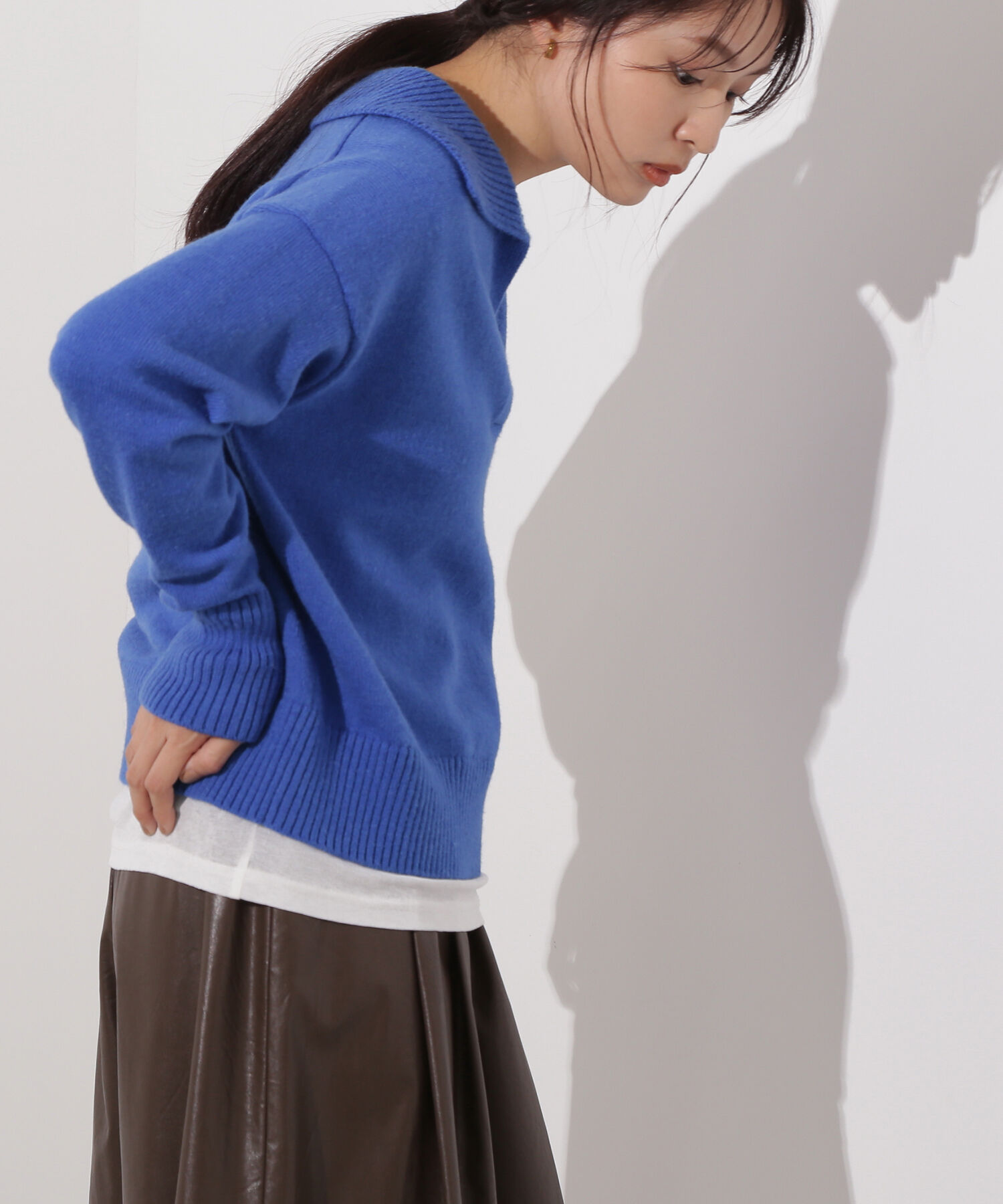  「開襟ボクシーニット」|ニット・セーター|