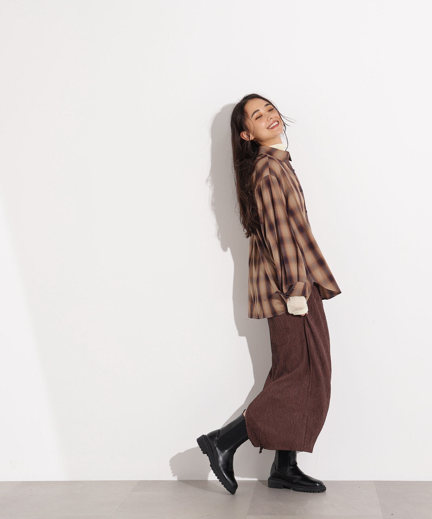  「シュリンクナロースカート」|スカート|