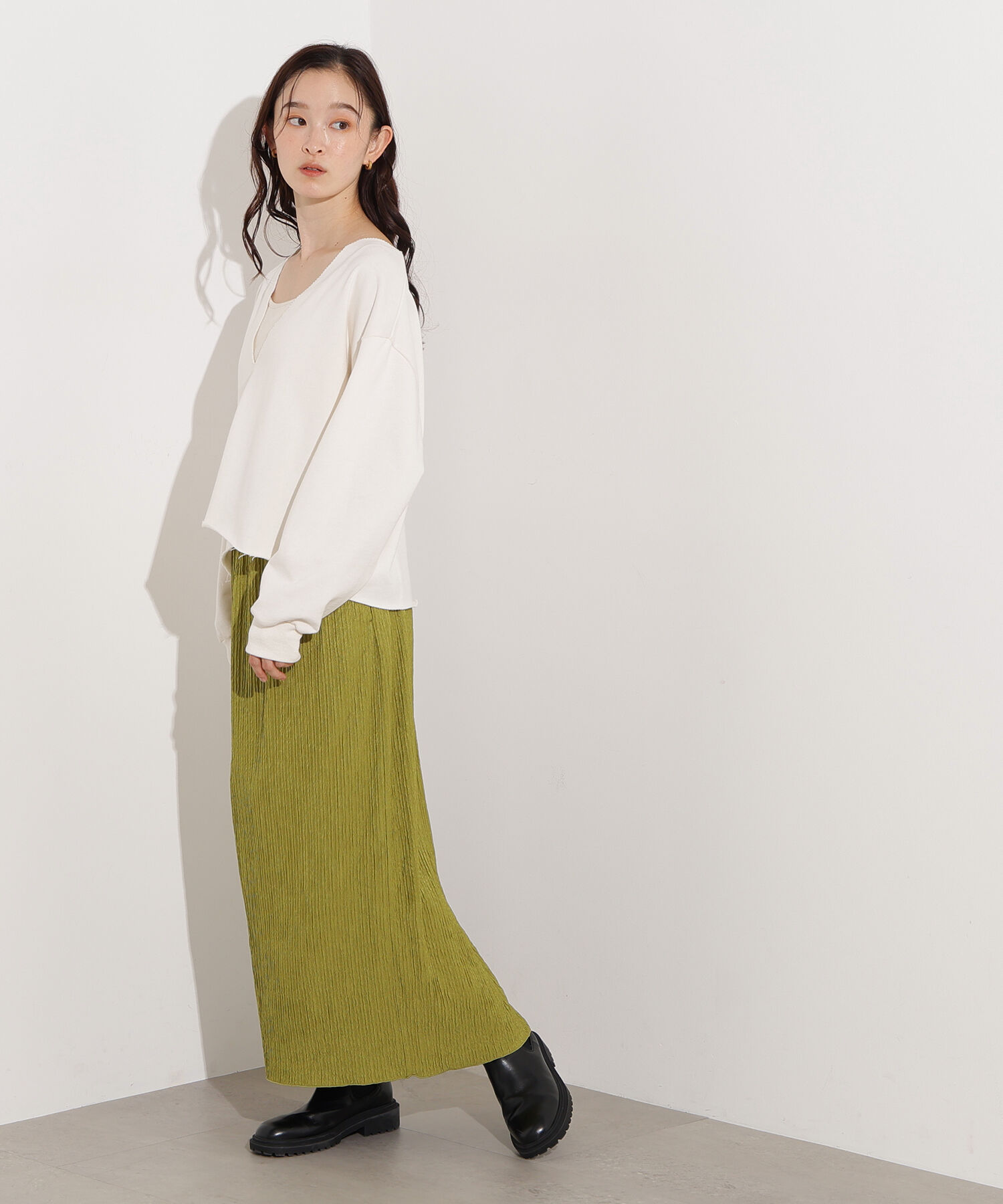  「シュリンクナロースカート」|スカート|