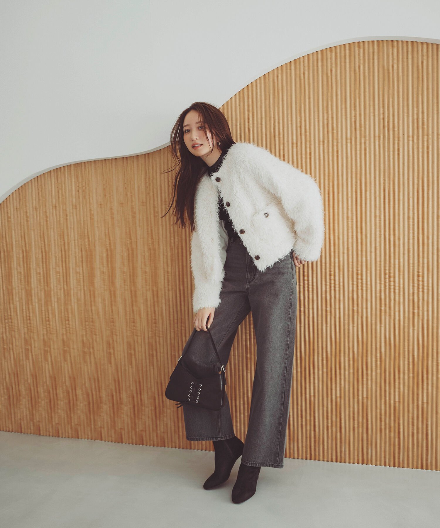  「私に&ldquo;ちょうどいい&rdquo;ワイドストレートデニム 」|その他|ブラック