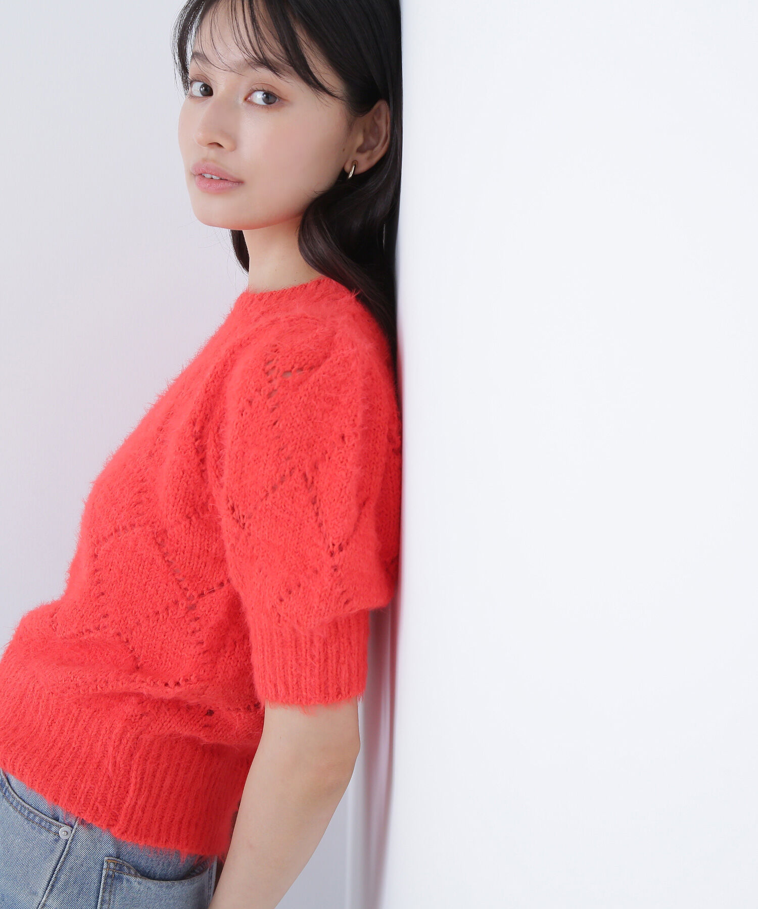  「シャギーアイレットニット」|ニット・セーター|