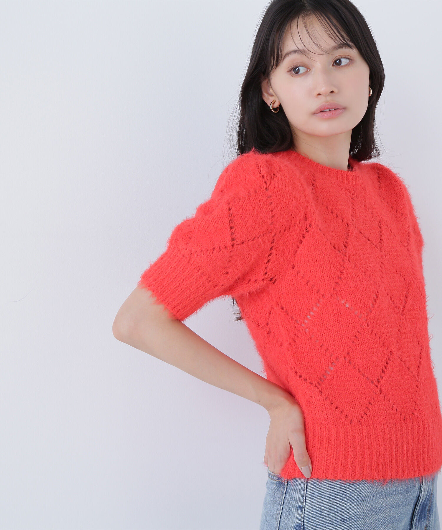  「シャギーアイレットニット」|ニット・セーター|