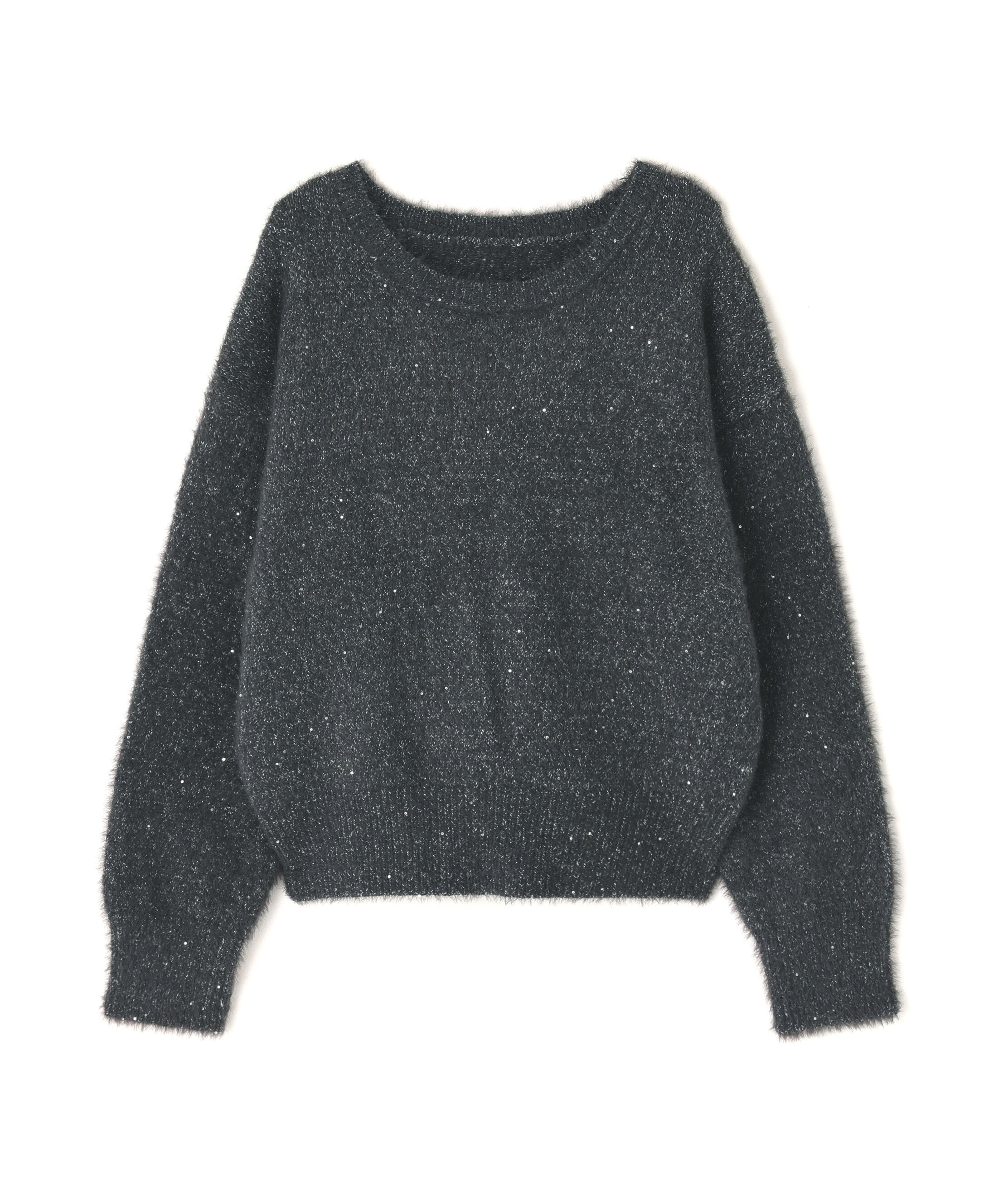  「スパンコールフェザーニット」|ニット・セーター|