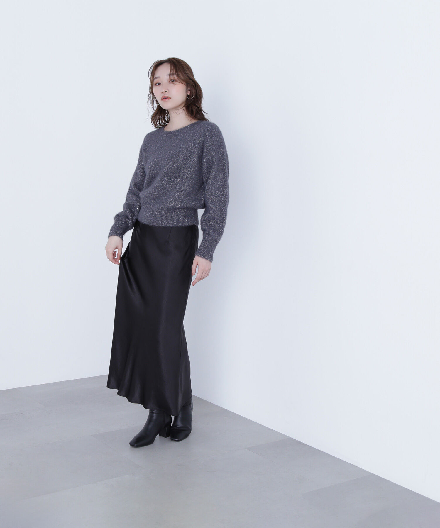  「スパンコールフェザーニット」|ニット・セーター|