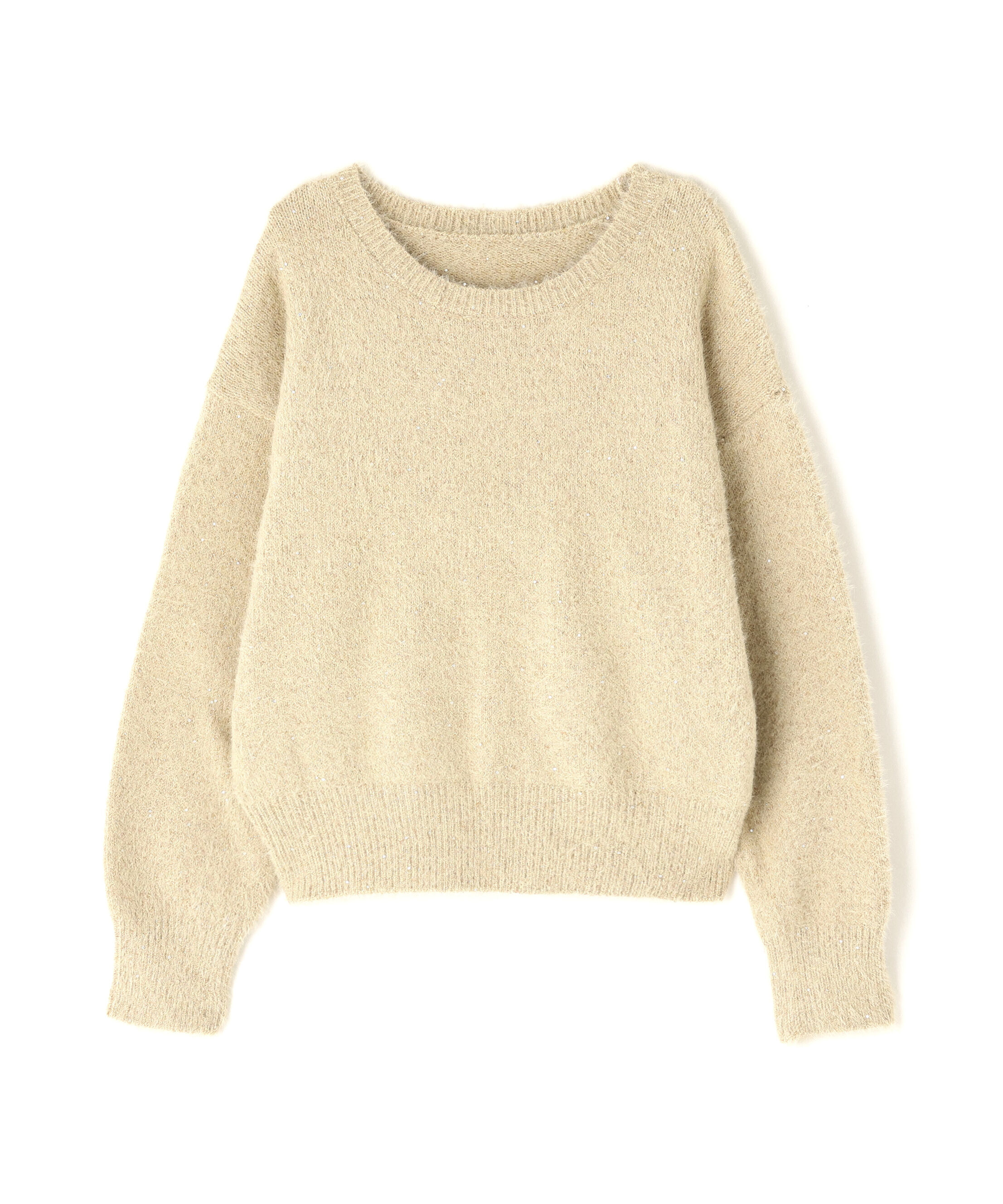  「スパンコールフェザーニット」|ニット・セーター|