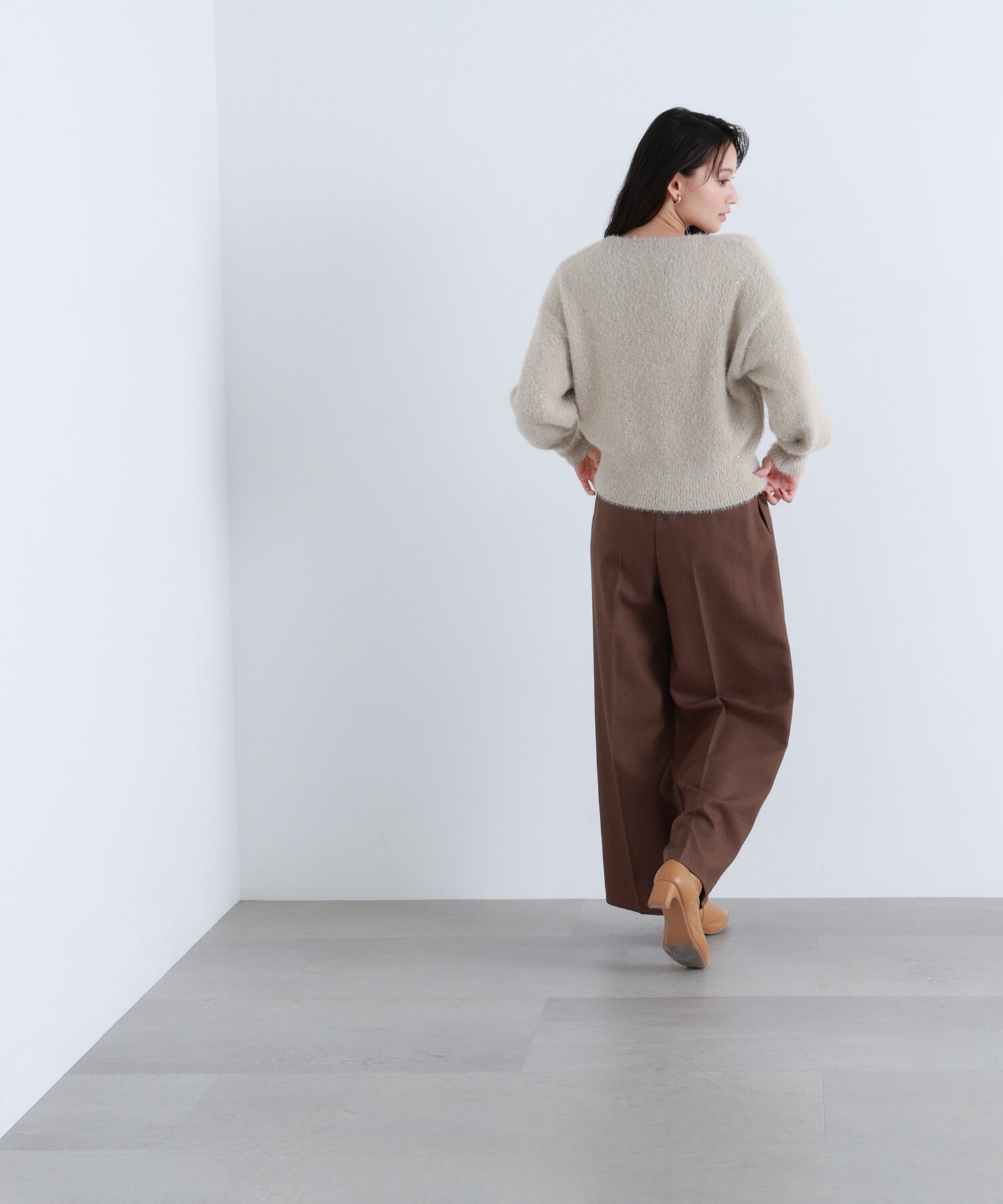  「スパンコールフェザーニット」|ニット・セーター|