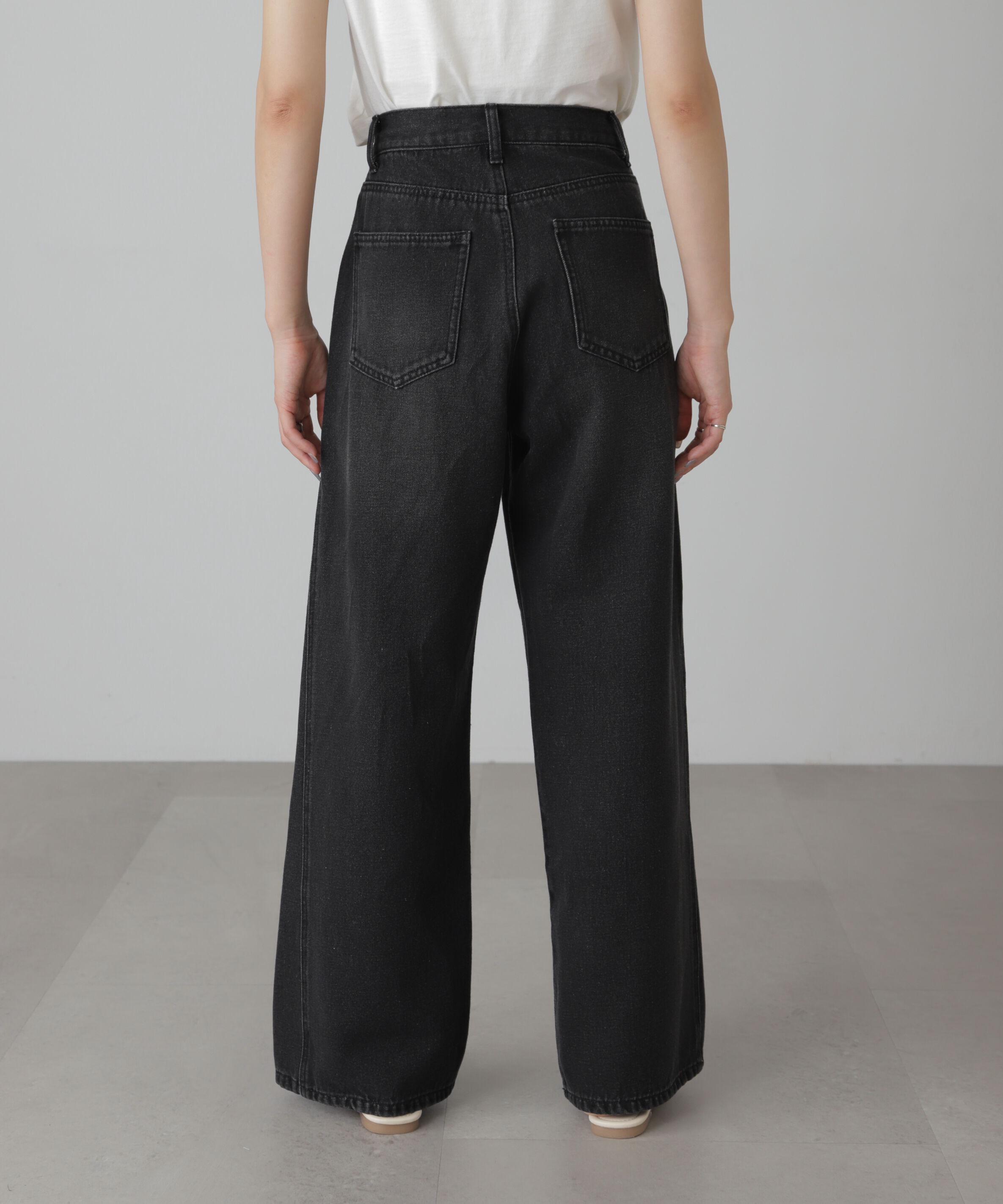  「[XS-Lサイズ展開]サイドパネルヴィンテージライクワイドデニム」|その他|