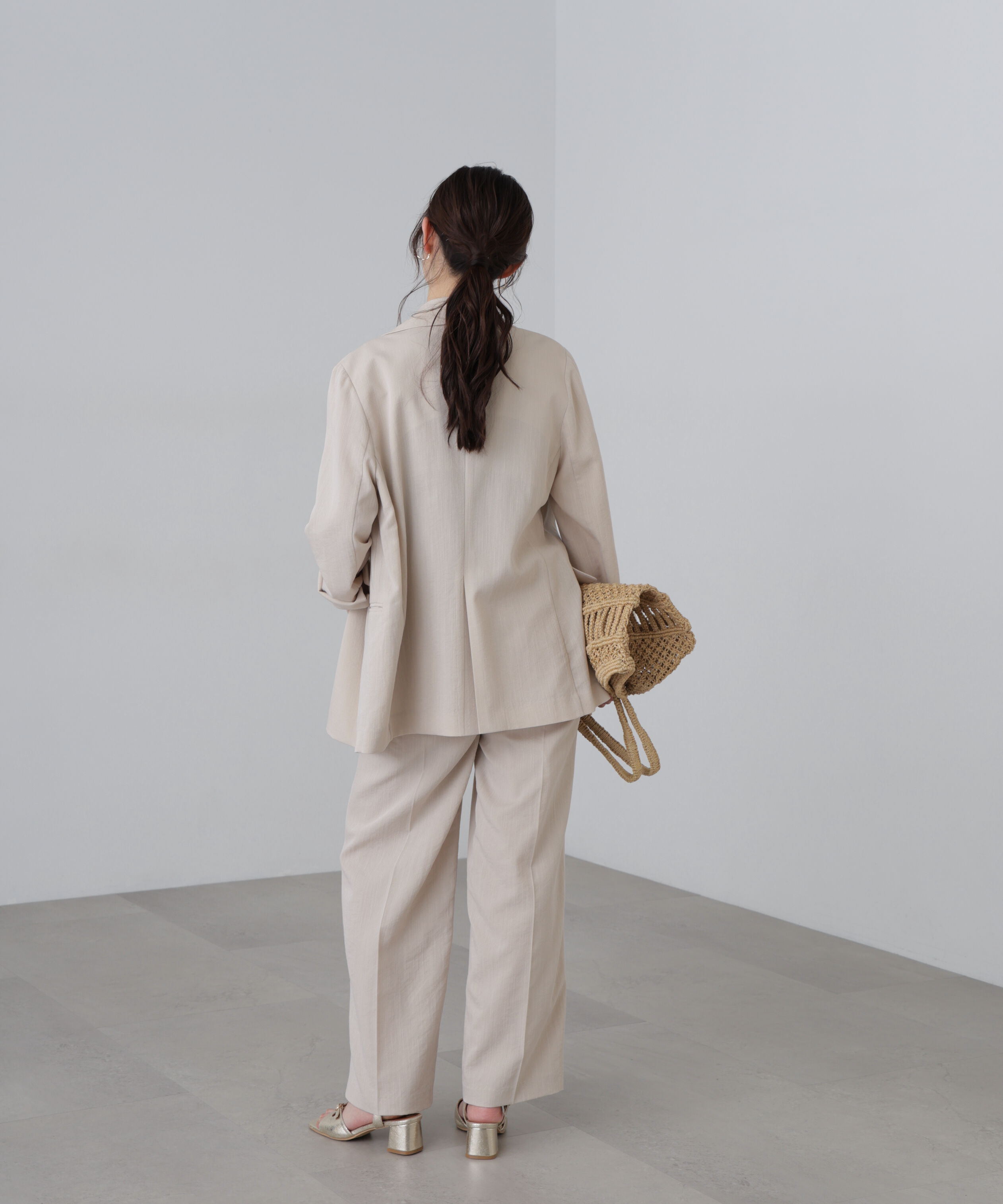  「麻調合繊ダブルブレストジャケット」|その他|