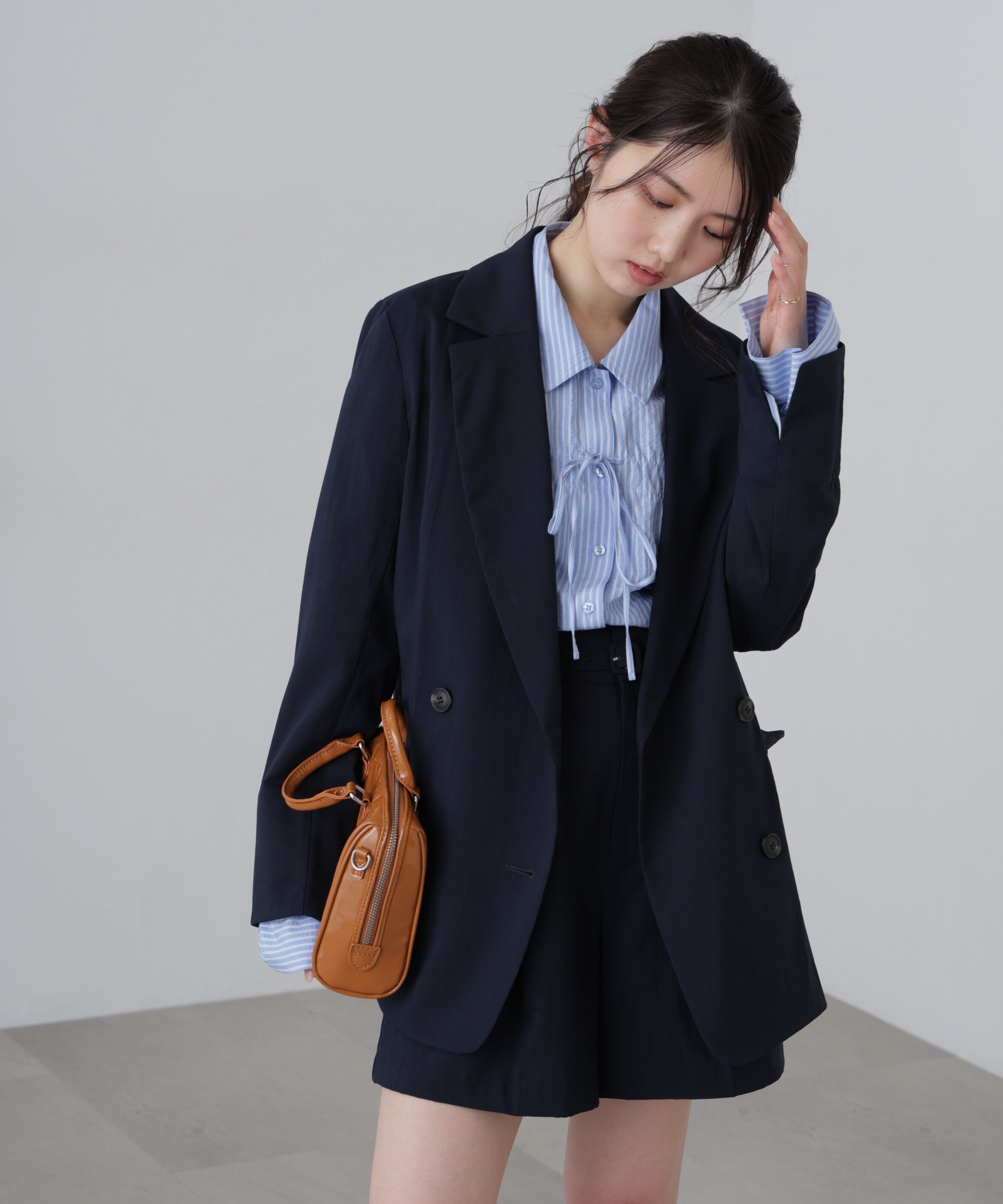  「麻調合繊ダブルブレストジャケット」|その他|