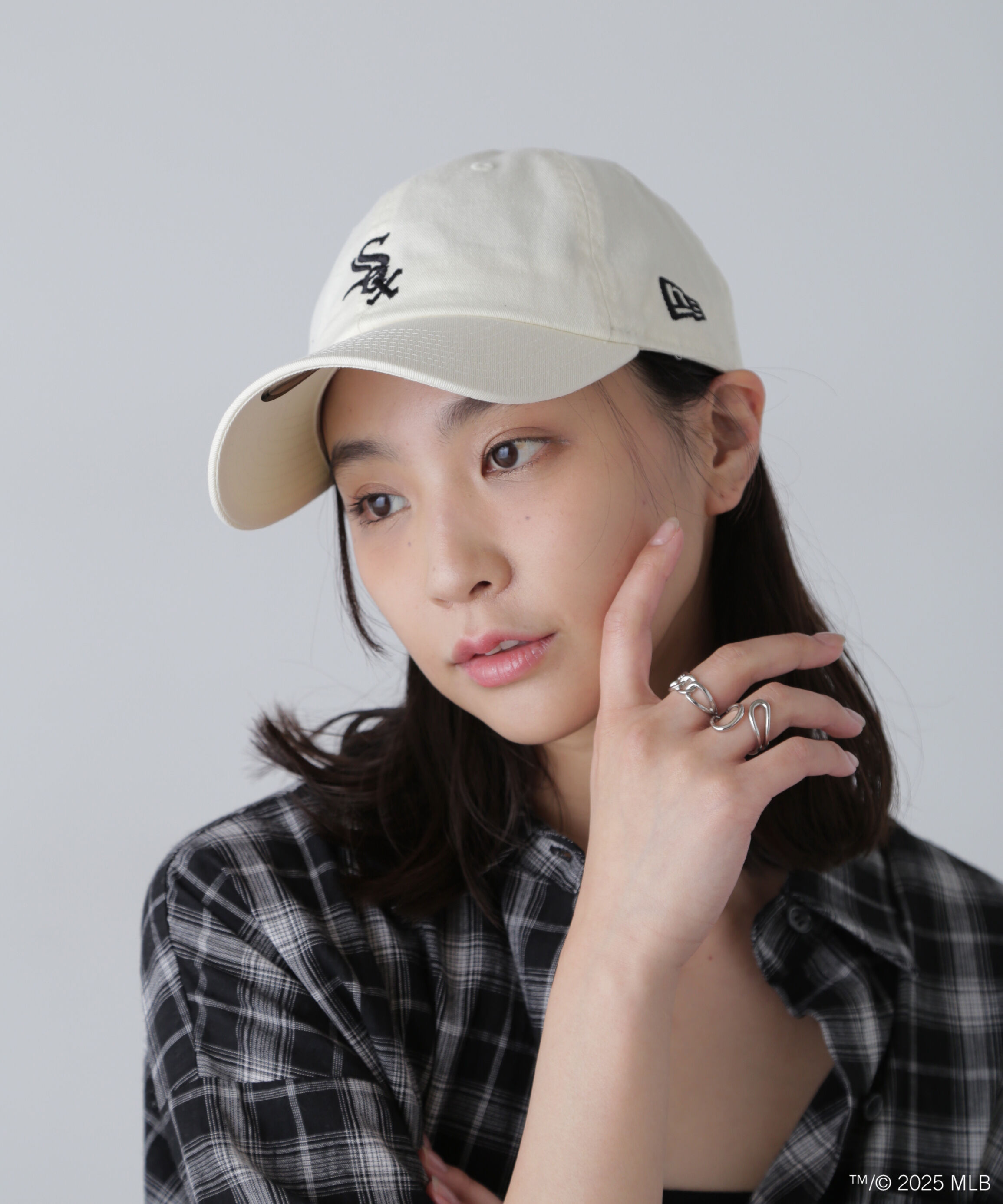  「 CC MLB MID LOGO キャップ」|その他|クリーム