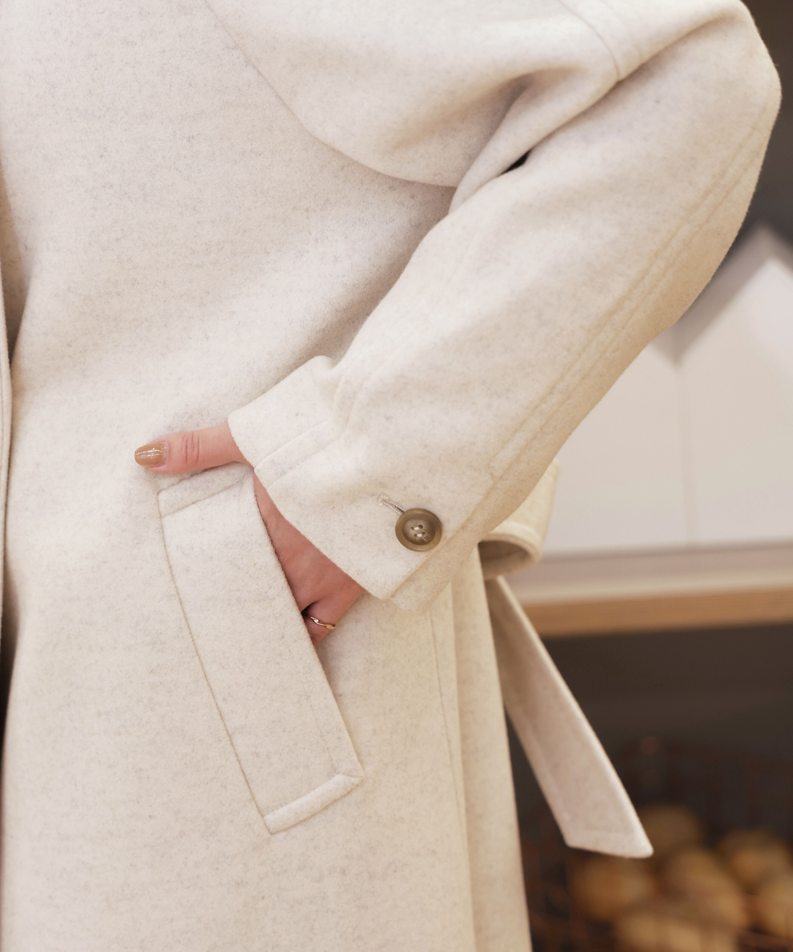  「[累計販売5000枚！選べる4色]スタンドカラーメルトンロングコート」|その他|