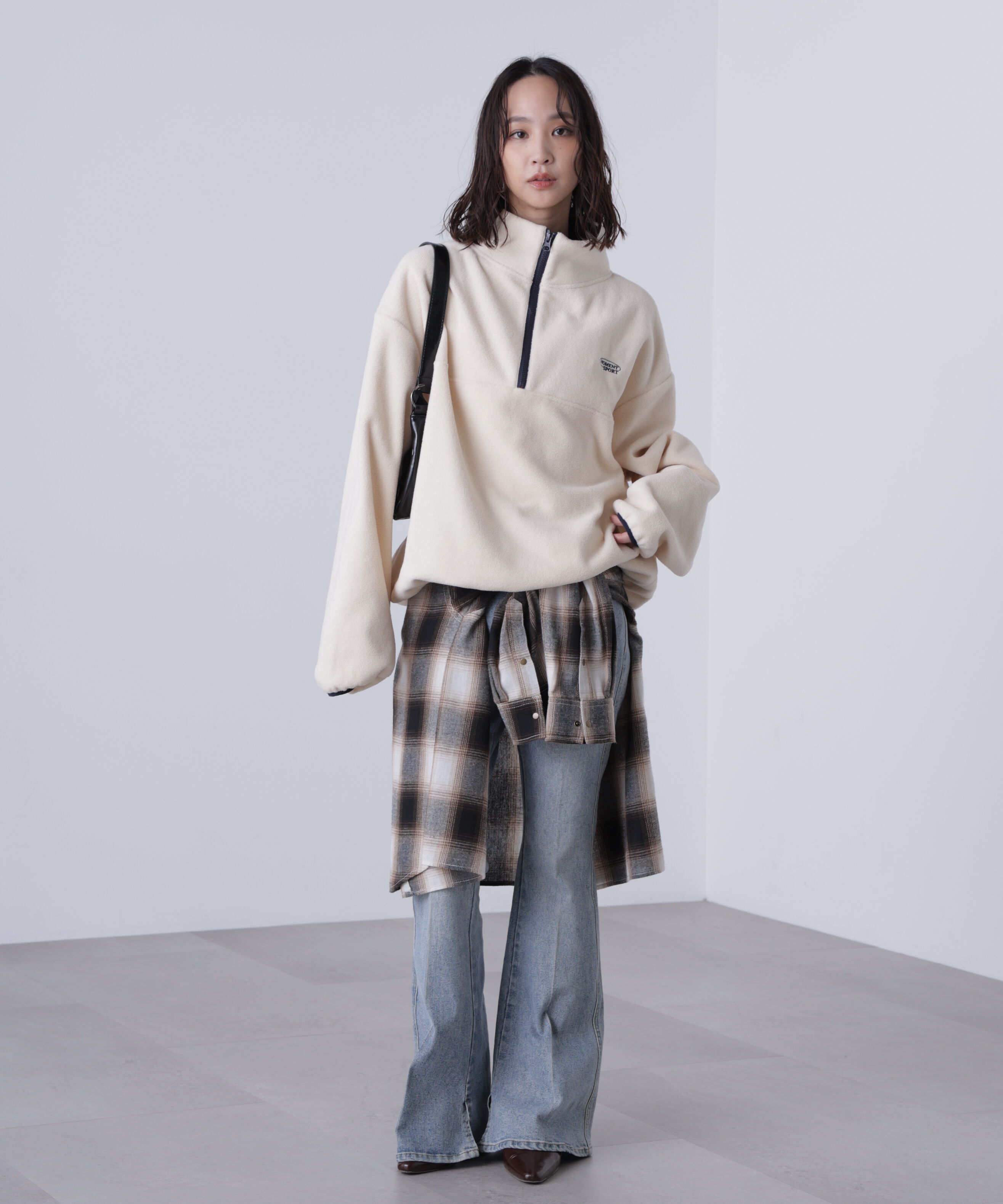  「フリースハーフジッププルオーバー」|Tシャツ・カットソー|