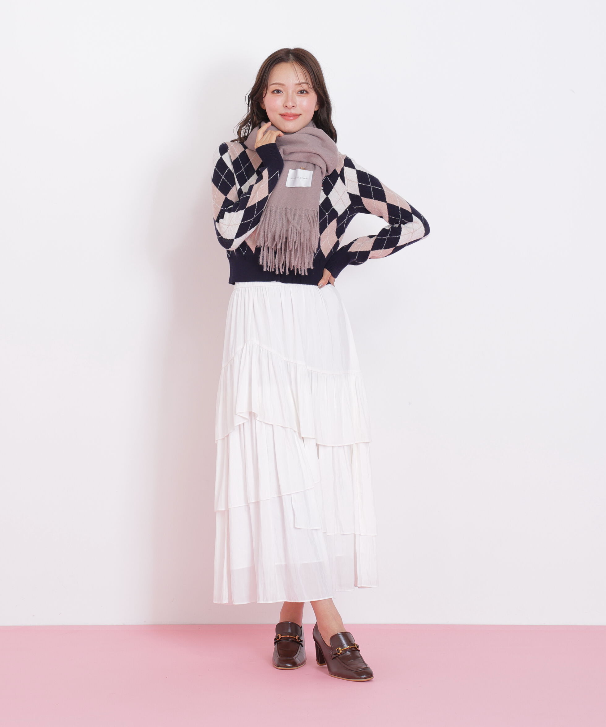  「ハートトッピングストール」|バンダナ・スカーフ|