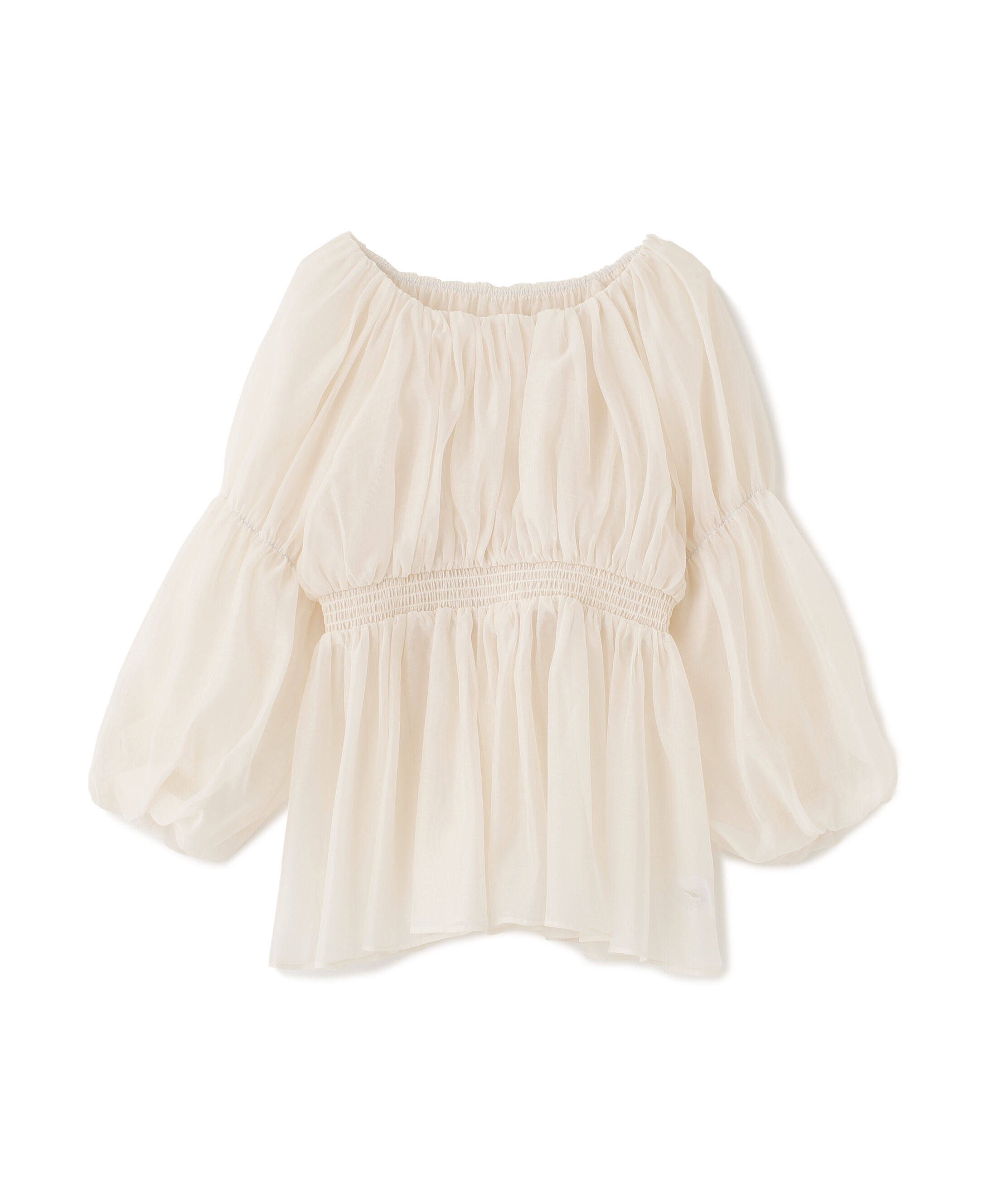 PROPORTION BODY DRESSING「＜ウォッシャブル＞バルーンスリーブオフショルブラウス 25AW」|シャツ・ブラウス|