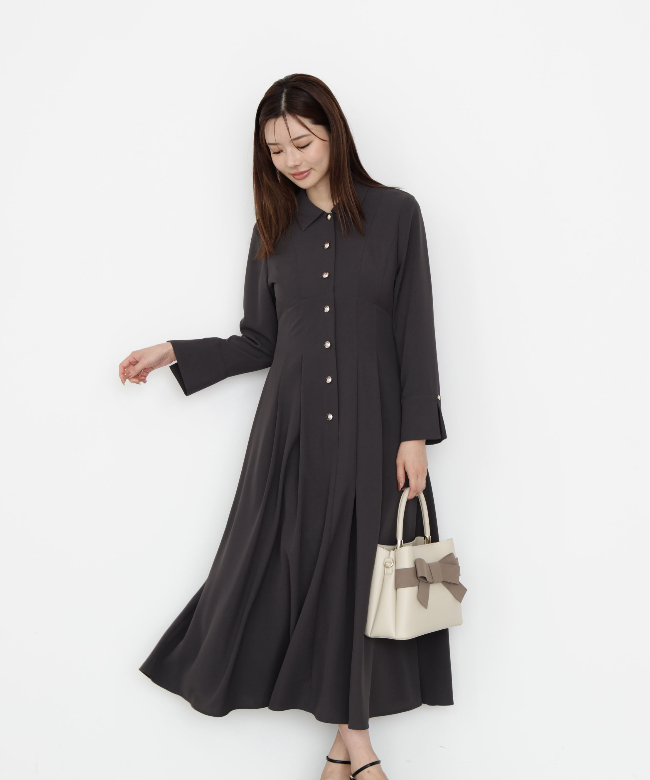 PROPORTION BODY DRESSING「オータムタックシャツワンピース」|ワンピース|