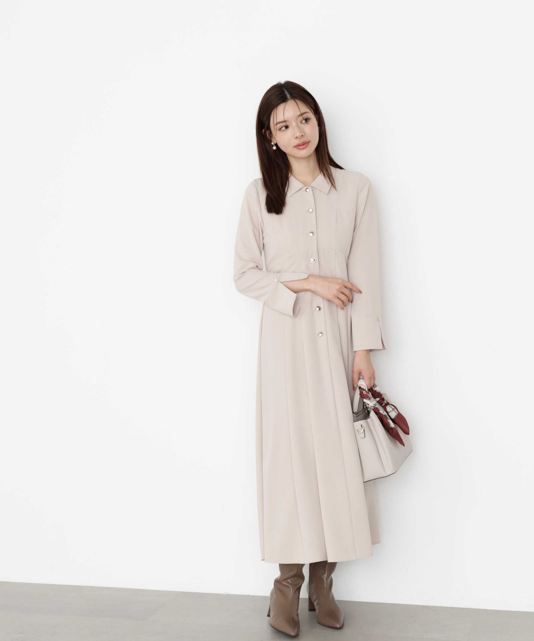 PROPORTION BODY DRESSING「オータムタックシャツワンピース」|ワンピース|