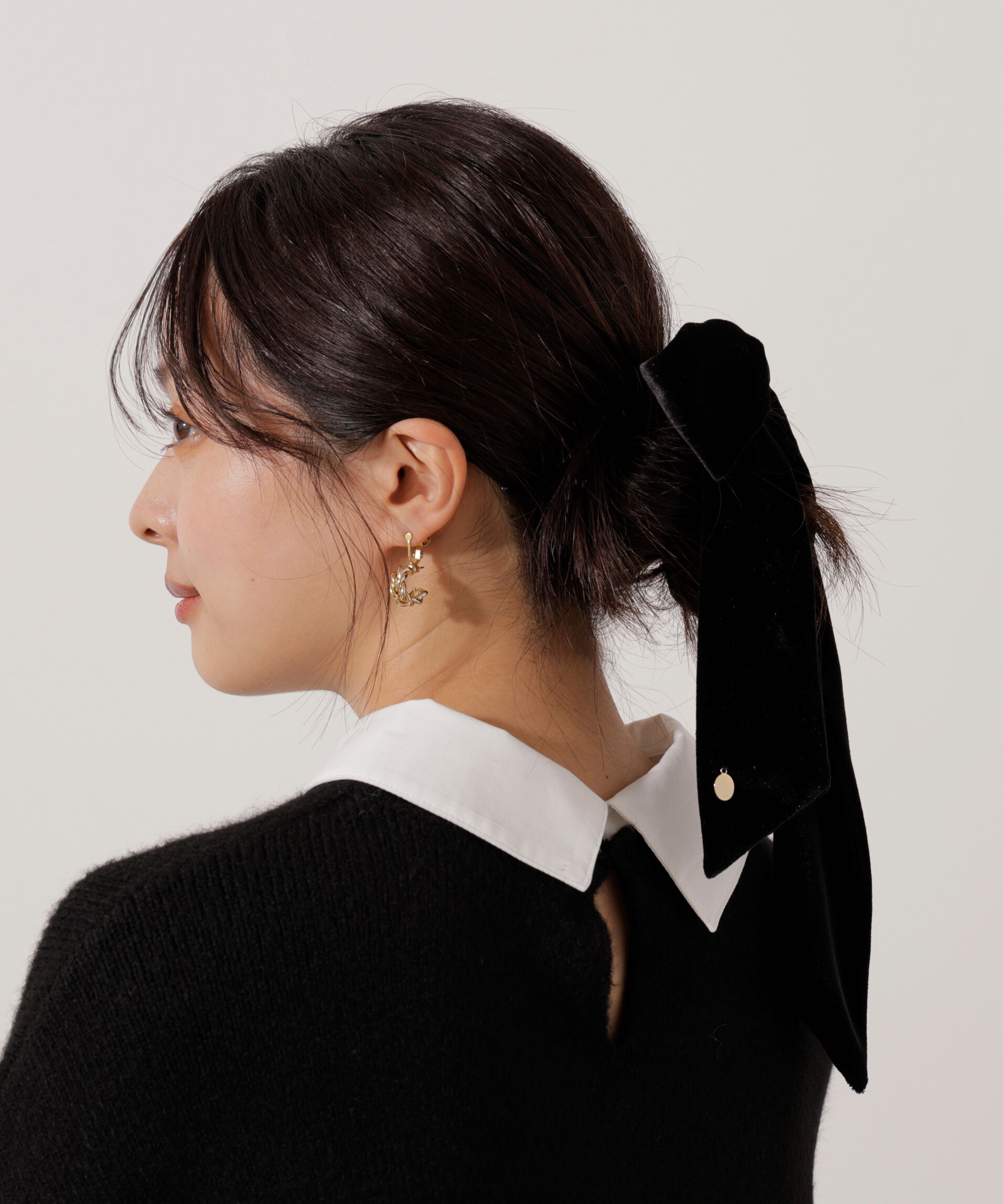 PROPORTION BODY DRESSING「ベロアリボン」|その他|ブラック