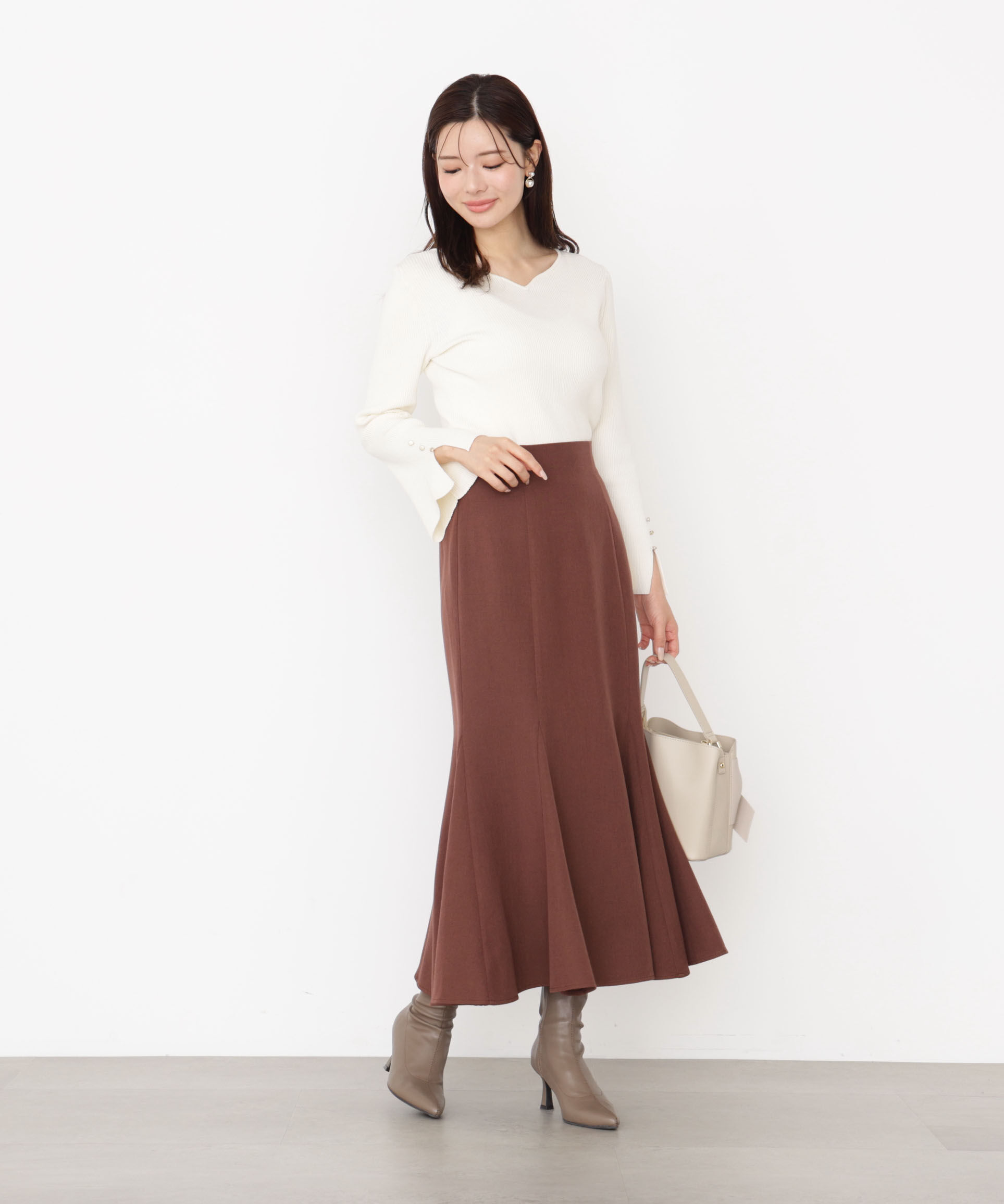 PROPORTION BODY DRESSING「＜ウォッシャブル＞ハイウエストマーメイドスカート 25AW」|スカート|