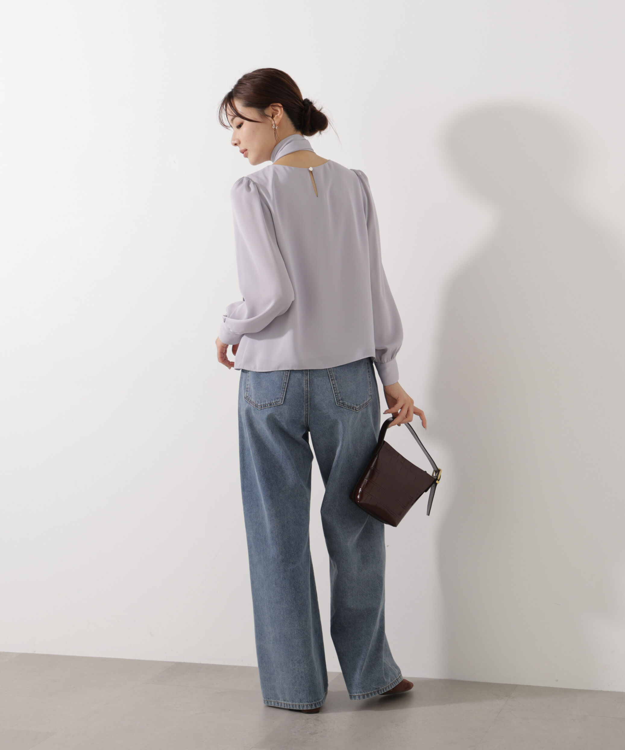 PROPORTION BODY DRESSING「＜ウォッシャブル＞2wayリボンタック付きブラウス」|シャツ・ブラウス|