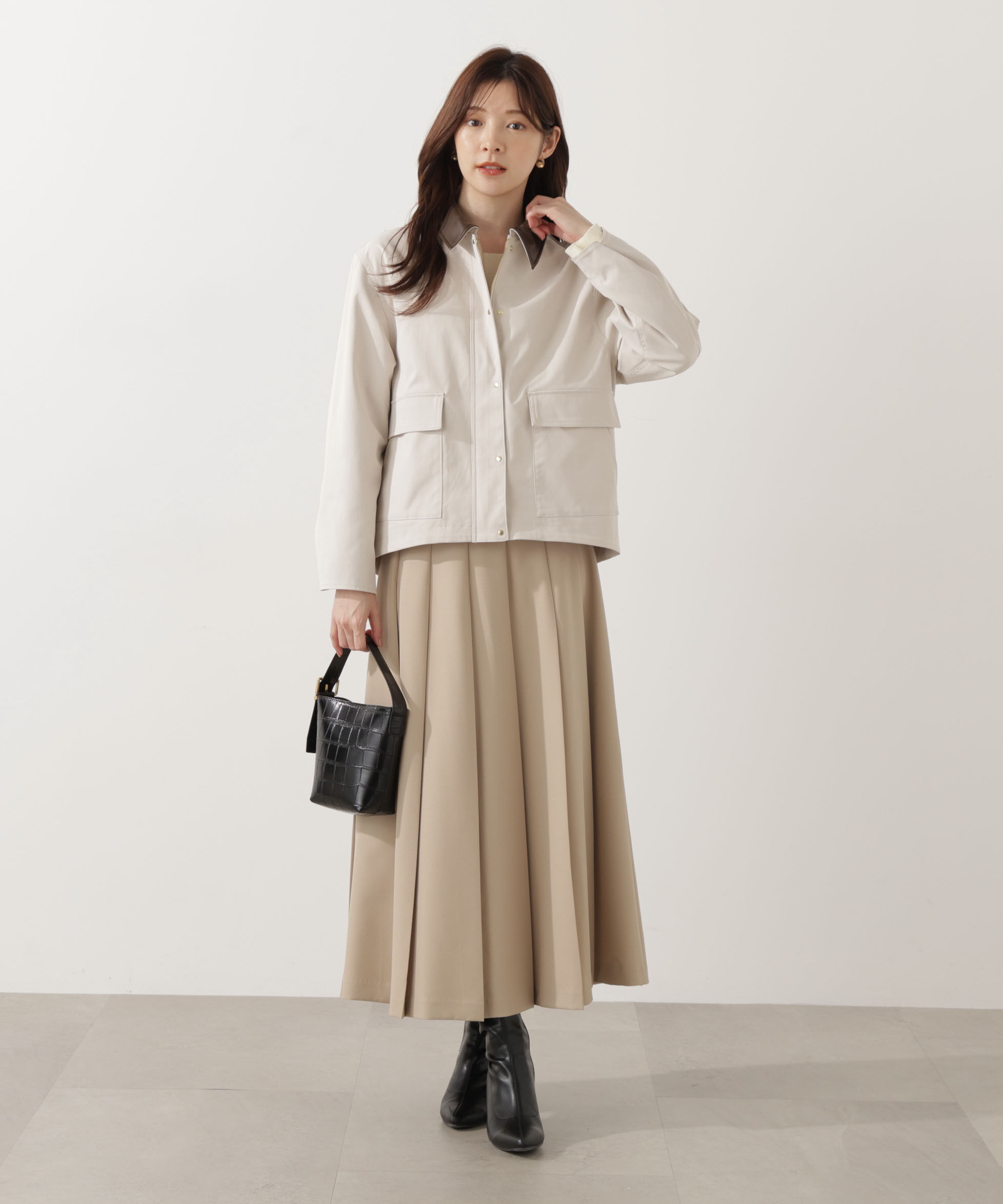 PROPORTION BODY DRESSING「プリーテッドスカート 25AW」|スカート|