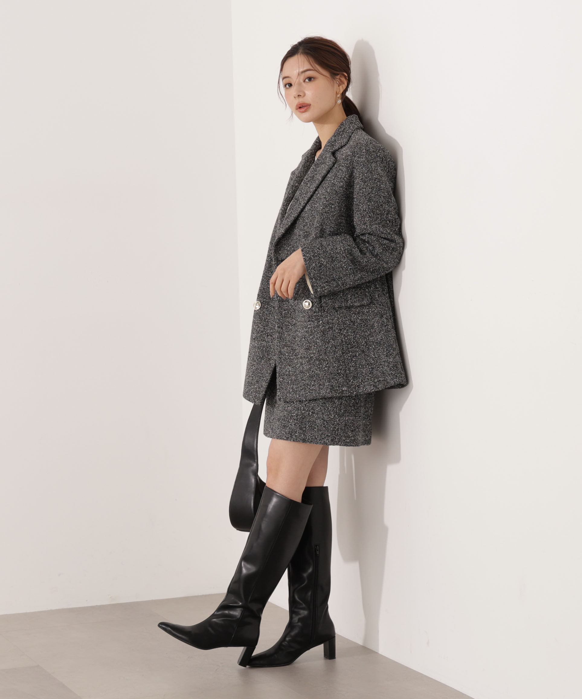 PROPORTION BODY DRESSING「ツイードミニスカート」|スカート|