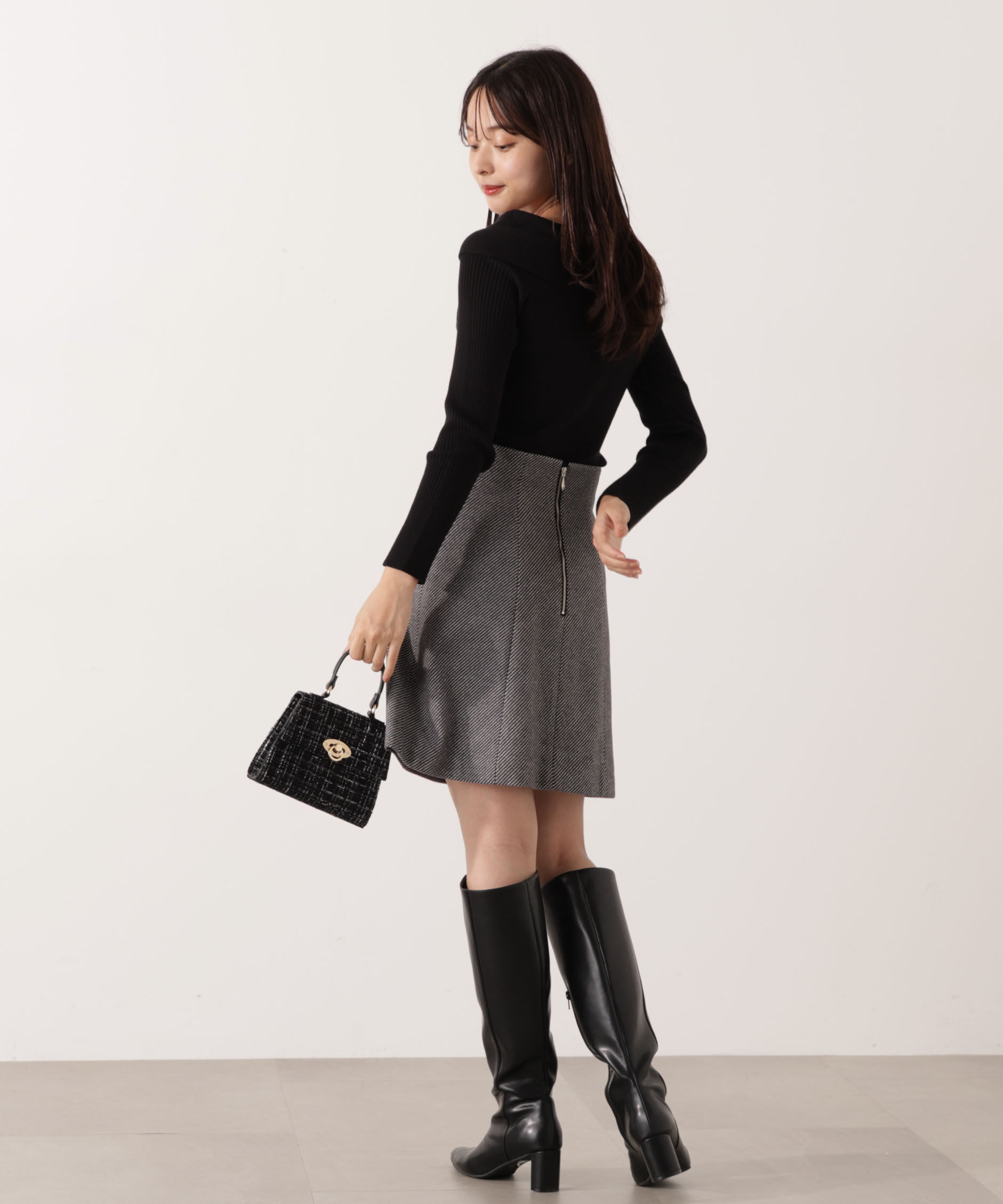 PROPORTION BODY DRESSING「《EDIT COLOGNE》台形ミニスカート 25AW」|スカート|