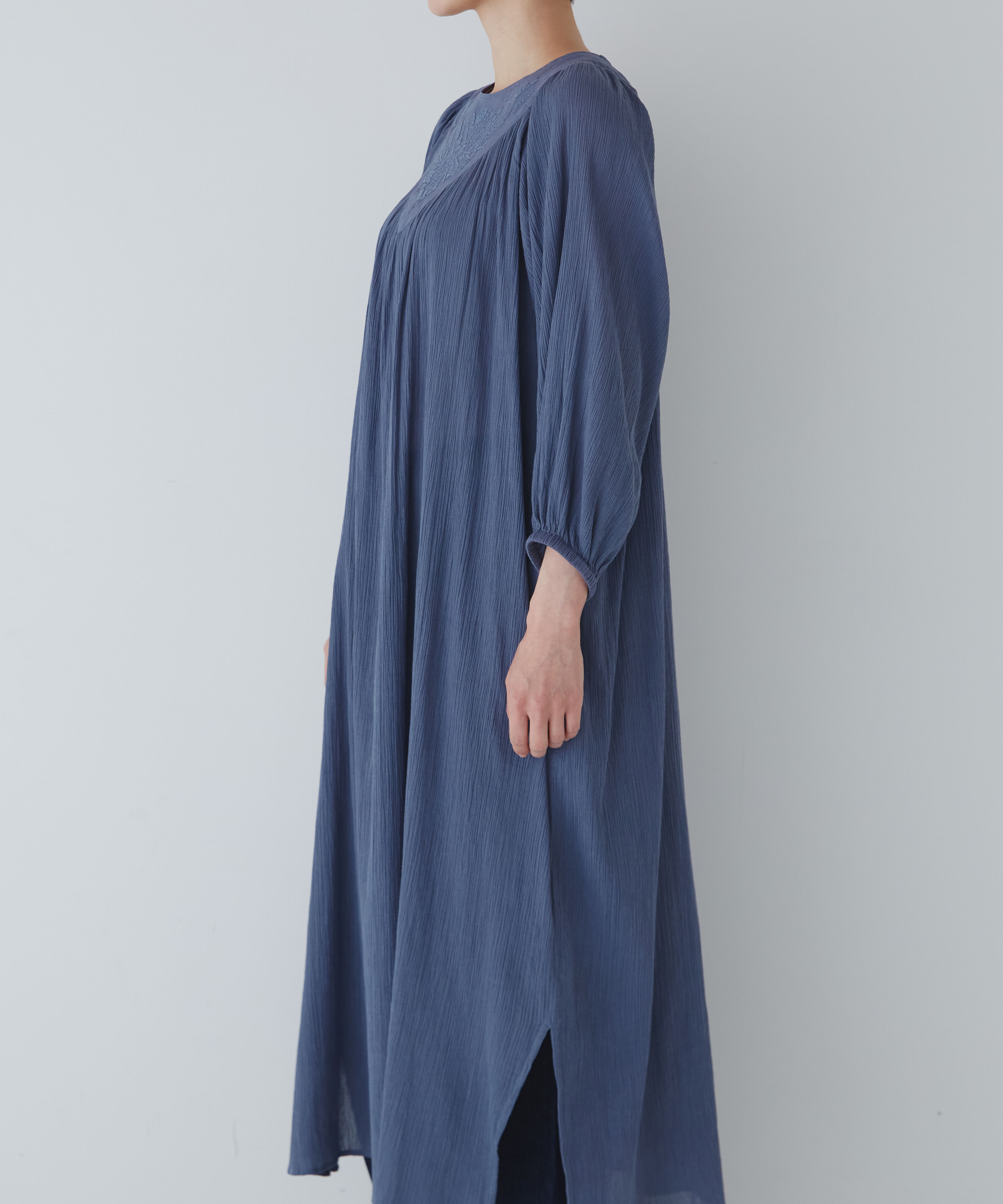  「◆インドクレープギャザーワンピース」|ワンピース|