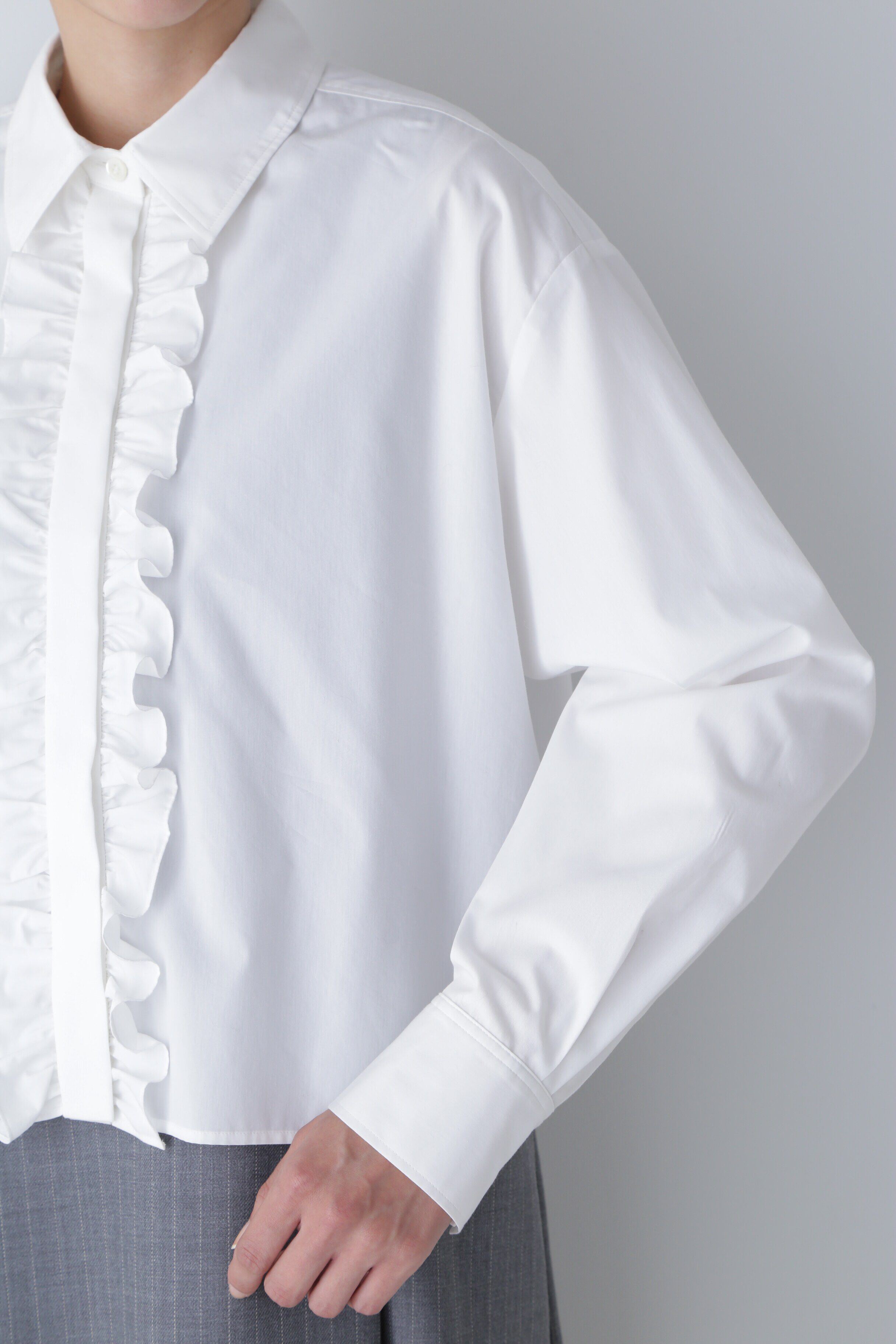  「◆フロントフリルブラウス」|シャツ・ブラウス|