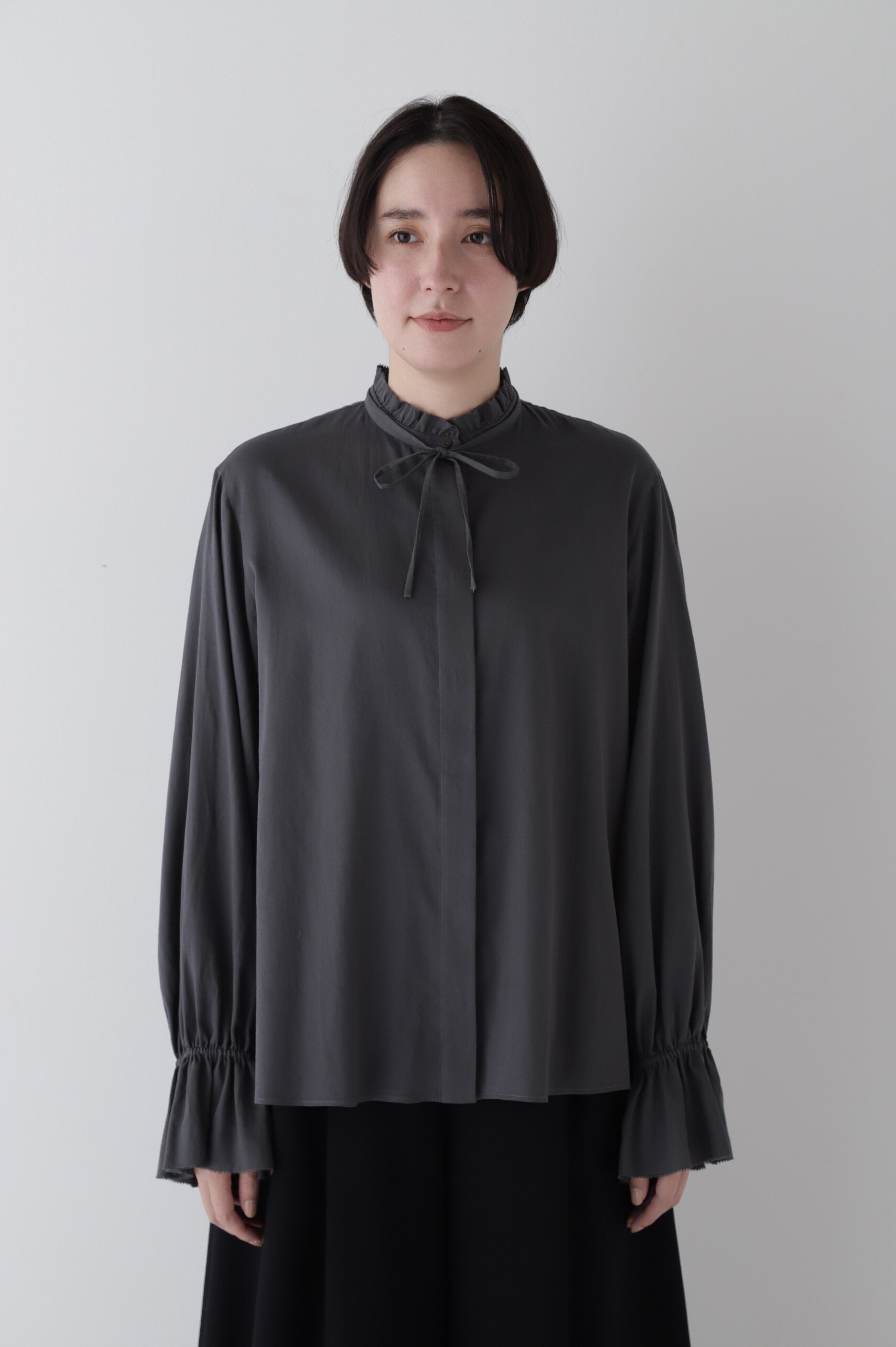  「◆スタンドフリルボリュームブラウス」|シャツ・ブラウス|