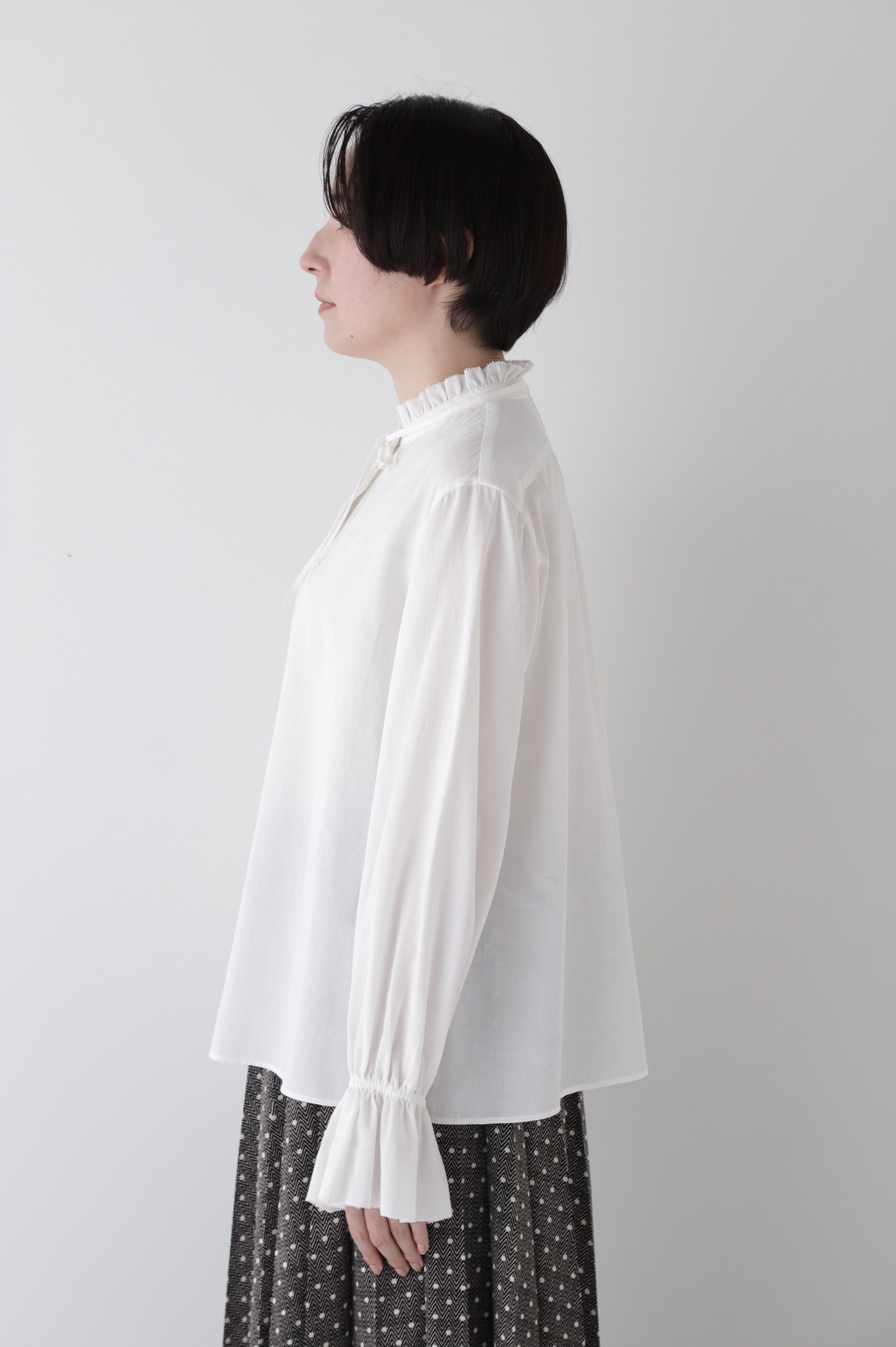  「◆スタンドフリルボリュームブラウス」|シャツ・ブラウス|