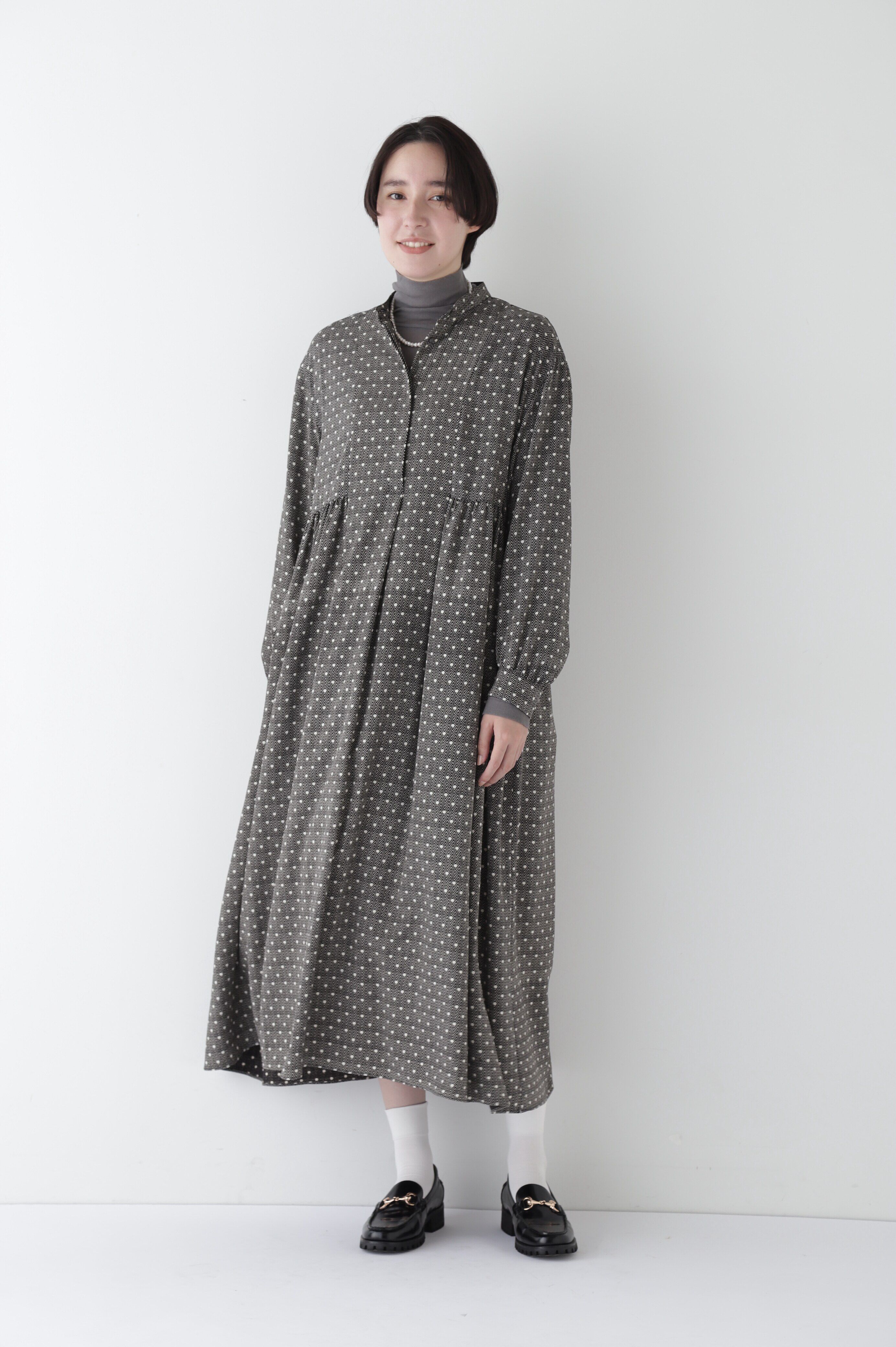  「◆デシンドットプリントワンピース」|ワンピース|