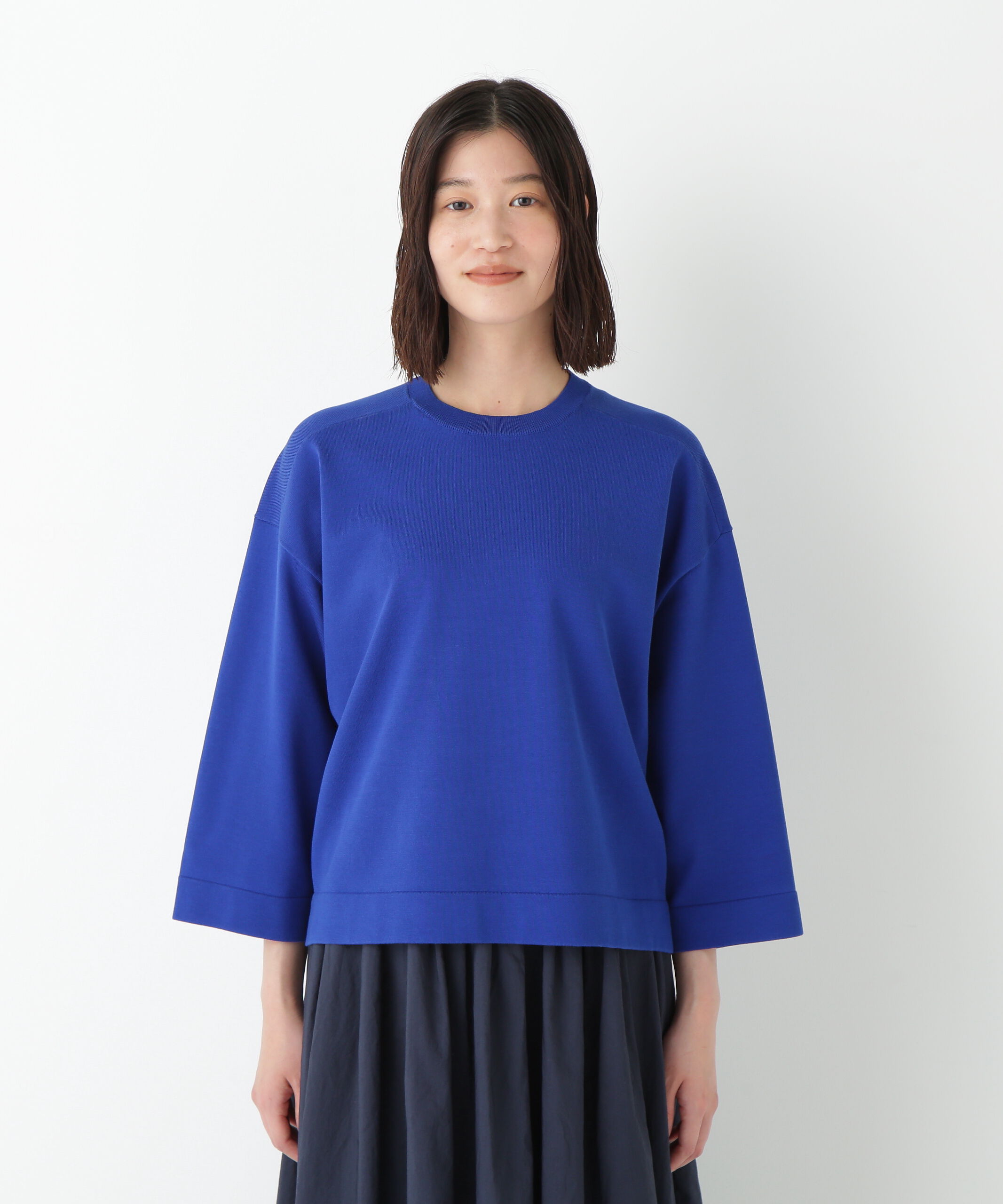  「◆オーガニックコットン混プレーティングプルオーバー」|ニット・セーター|