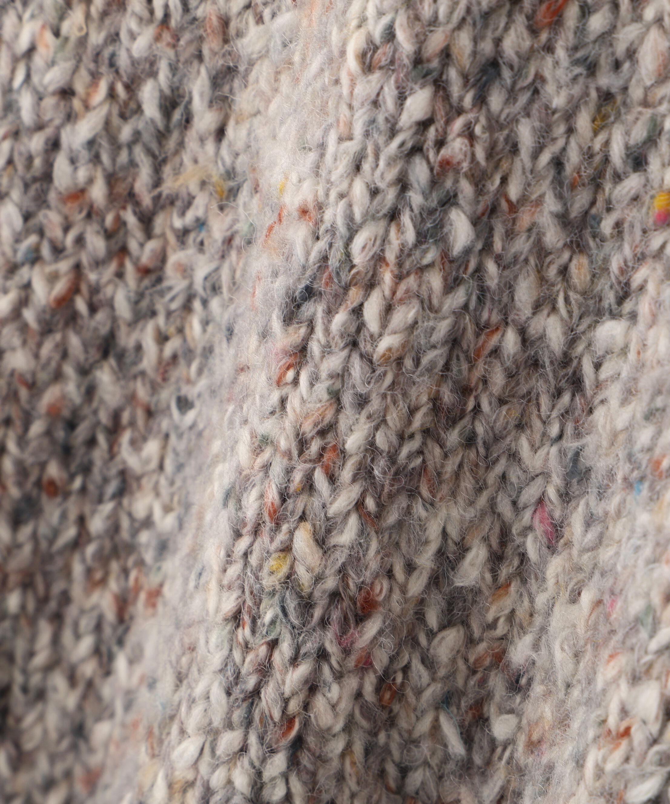  「◆ＭＩＸヤーンクルーネックラグランプルオーバー」|ニット・セーター|