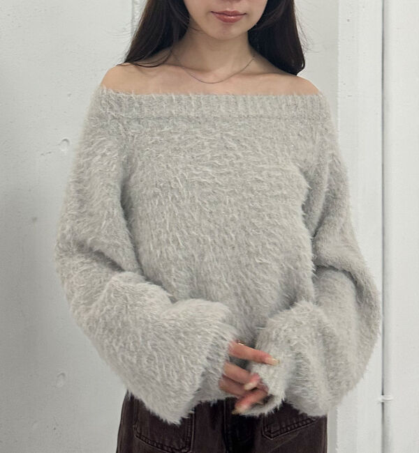 archives「ラメブークレフェザーニットプルオーバー」|ニット・セーター|