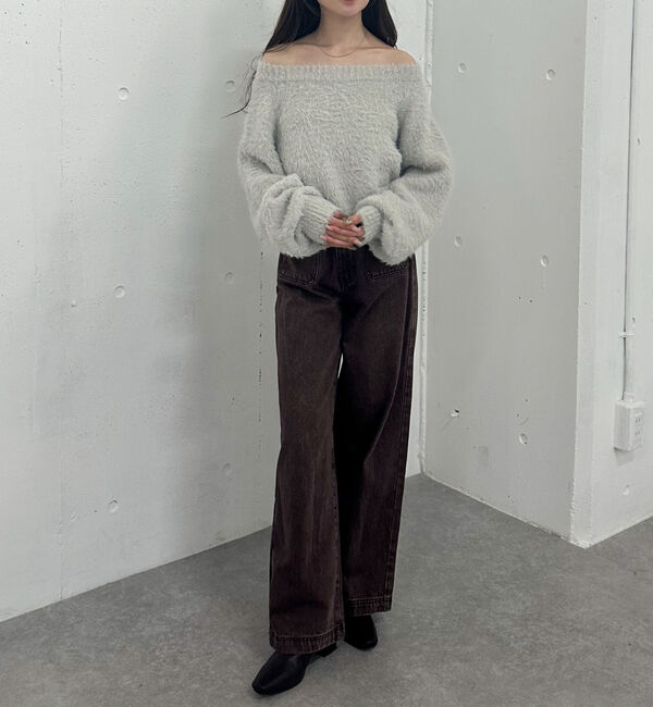 archives「ラメブークレフェザーニットプルオーバー」|ニット・セーター|