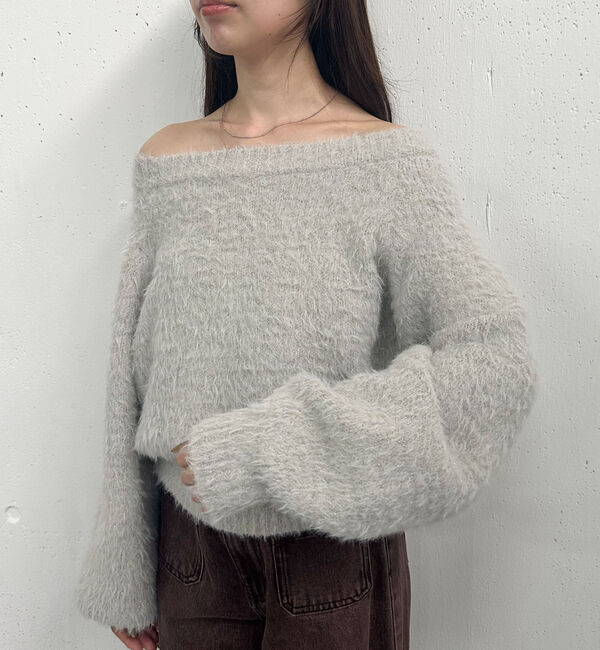 archives「ラメブークレフェザーニットプルオーバー」|ニット・セーター|