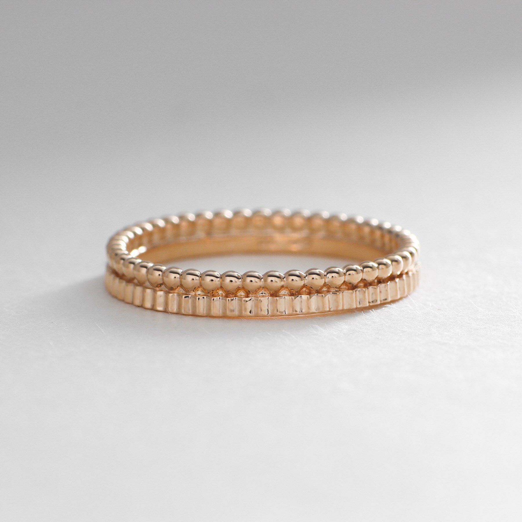 COCOSHNIK「K10ミル縦溝リング」|リング|