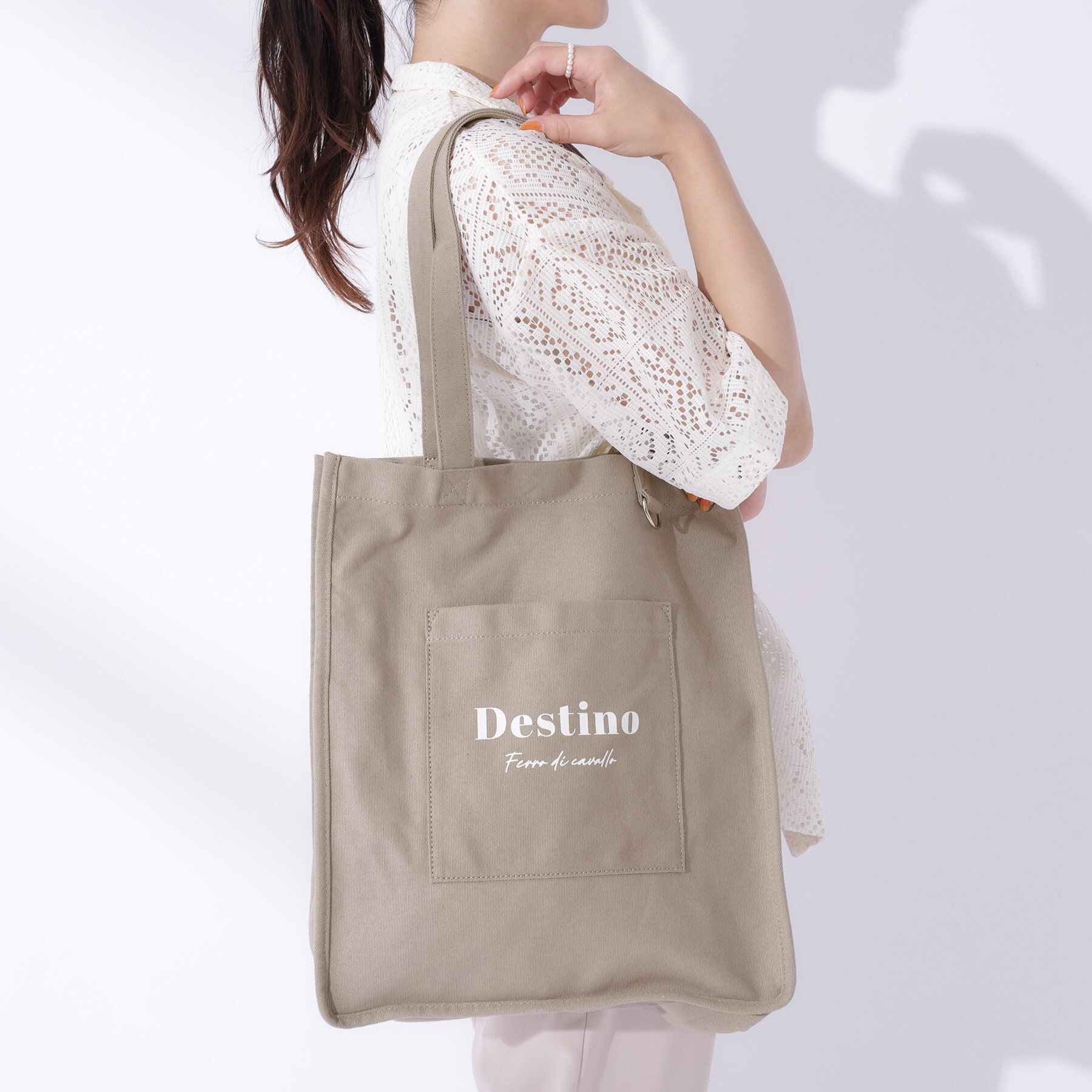 SHOO･LA･RUE「【推し活／A4】うちわも入るキャンバストート」|トートバッグ|