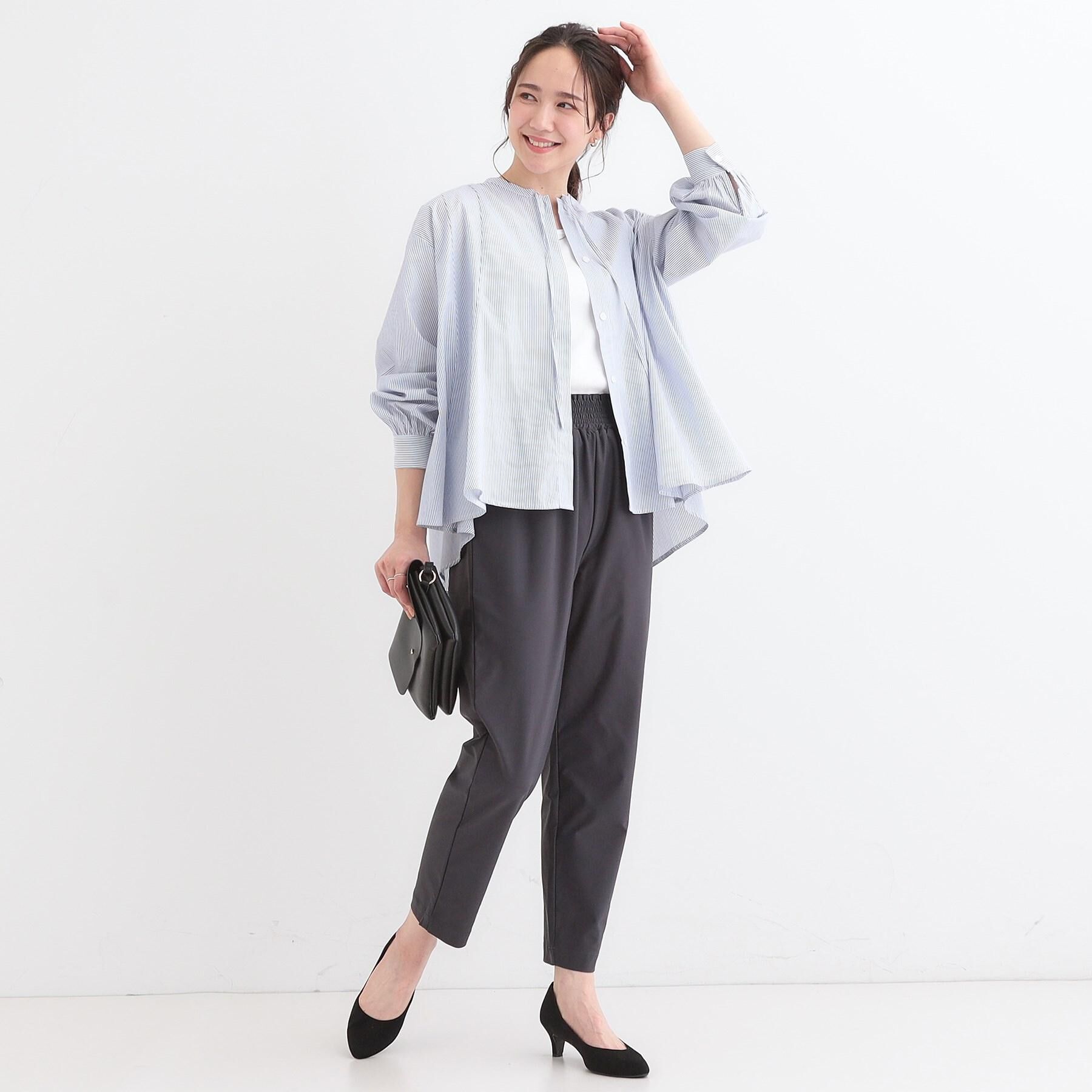 SHOO･LA･RUE「【洗える/S-LL/ひんやり】さらっとしたタッチが癖になる ストレッチテーパードパンツ」|その他|